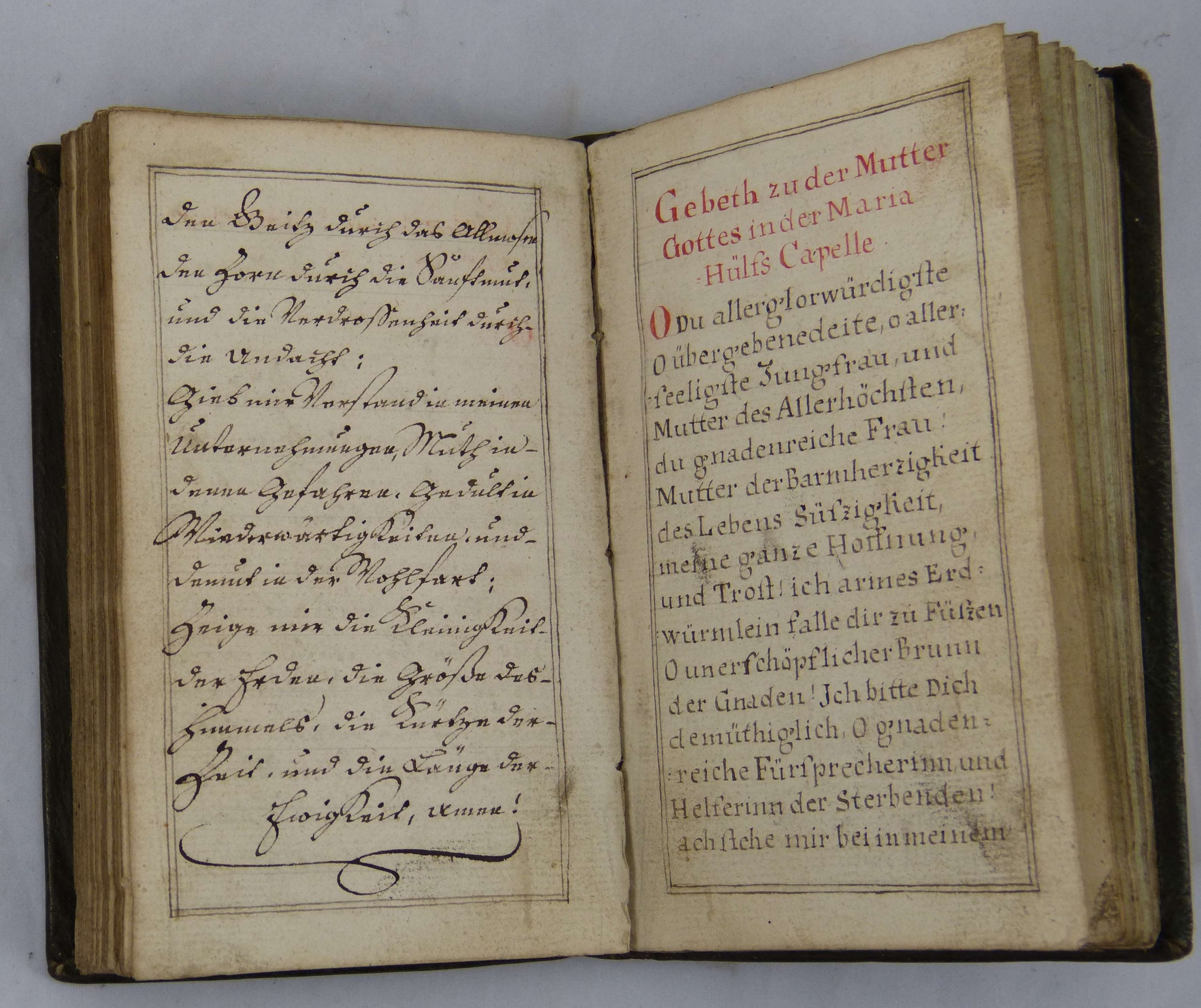 Gebetbuch von Marie Theres Becker, 1798 (Städt. Hellweg-Museum Geseke CC BY-NC-SA)