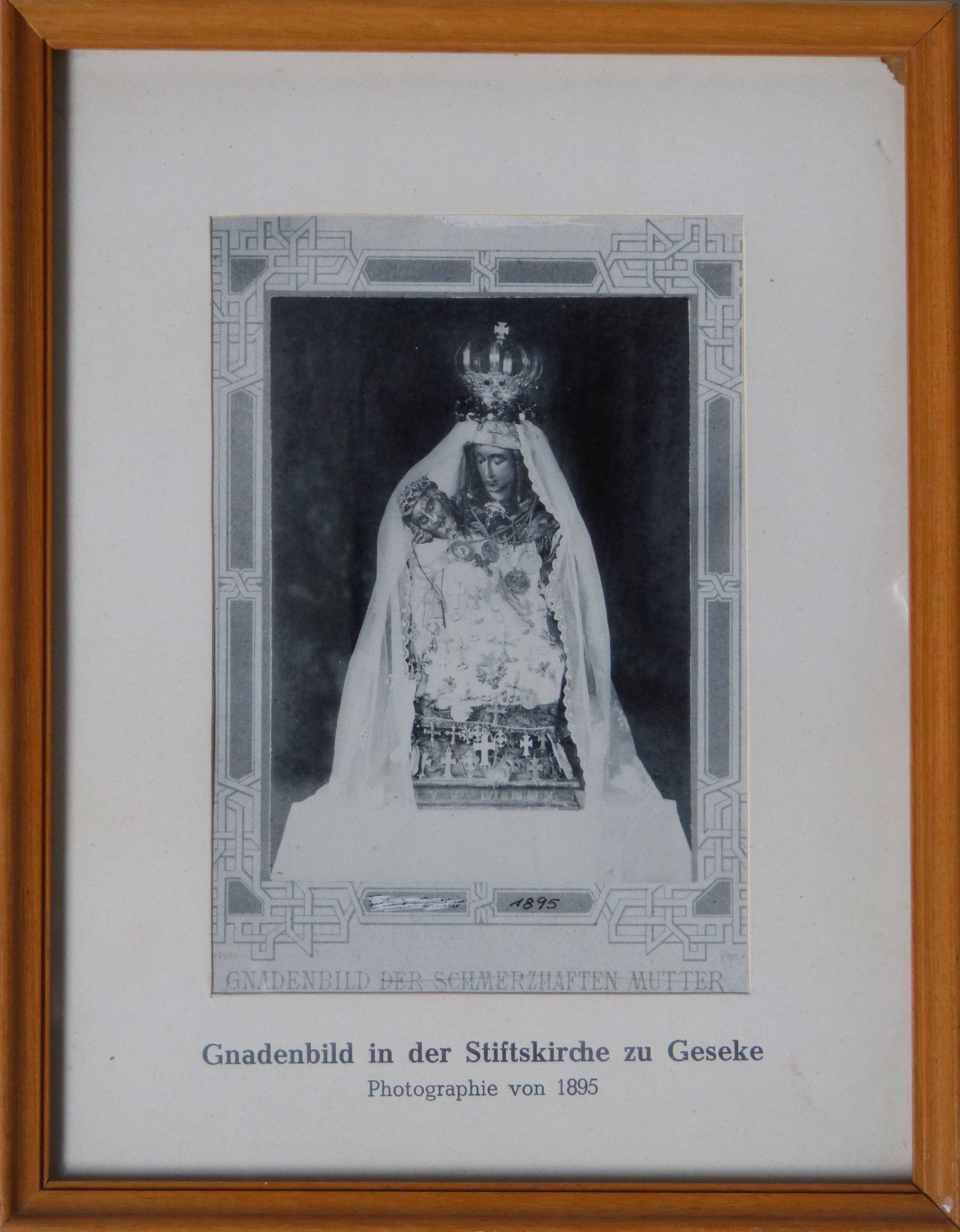 Fotografie: Gnadenbild in der Stiftskirche St. Cyriakus Geseke (Städt. Hellweg-Museum Geseke CC BY-NC-SA)