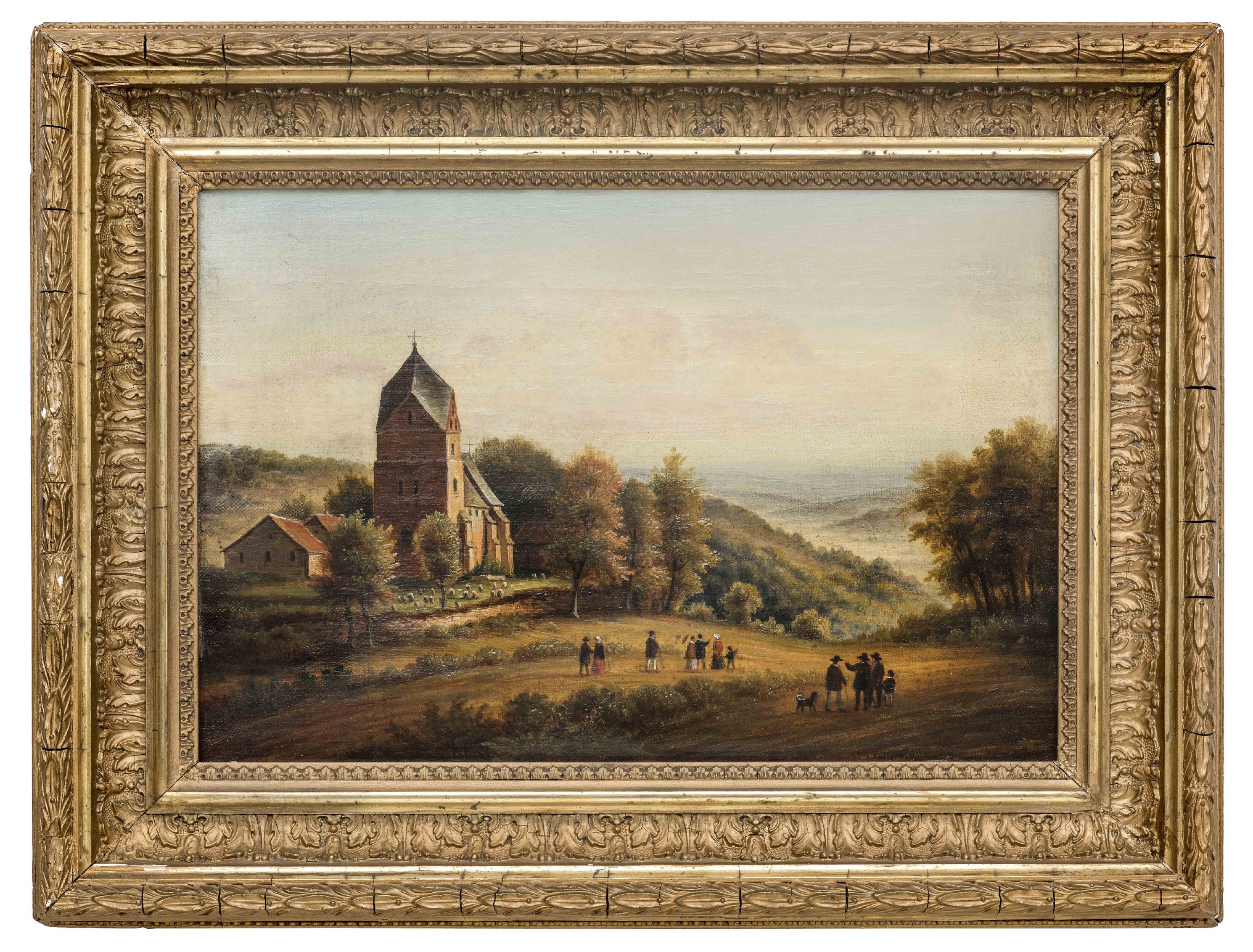 Gemälde: Die Peterskirche auf der Hohensyburg (Stadtmuseum Hagen RR-R)