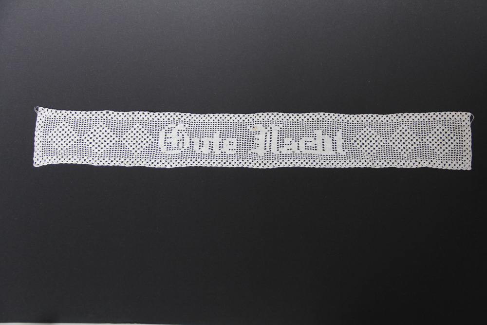 Filethäkelei Schriftzug: "Gute Nacht" (Stadtmuseum Lippstadt RR-F)