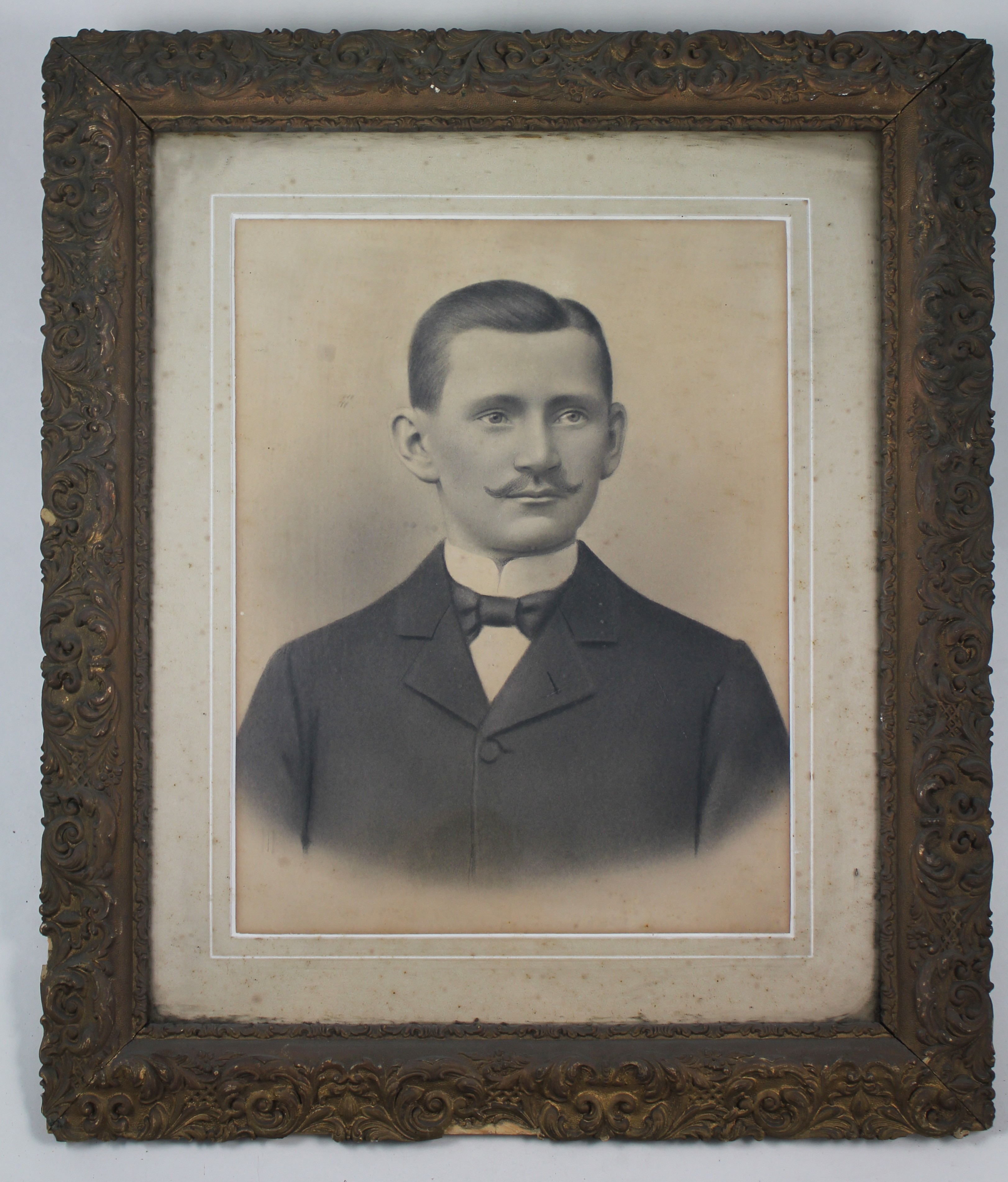 Fotolithografie "Porträt eines jungen Mannes" (Hellweg-Museum Unna CC BY-NC-SA)