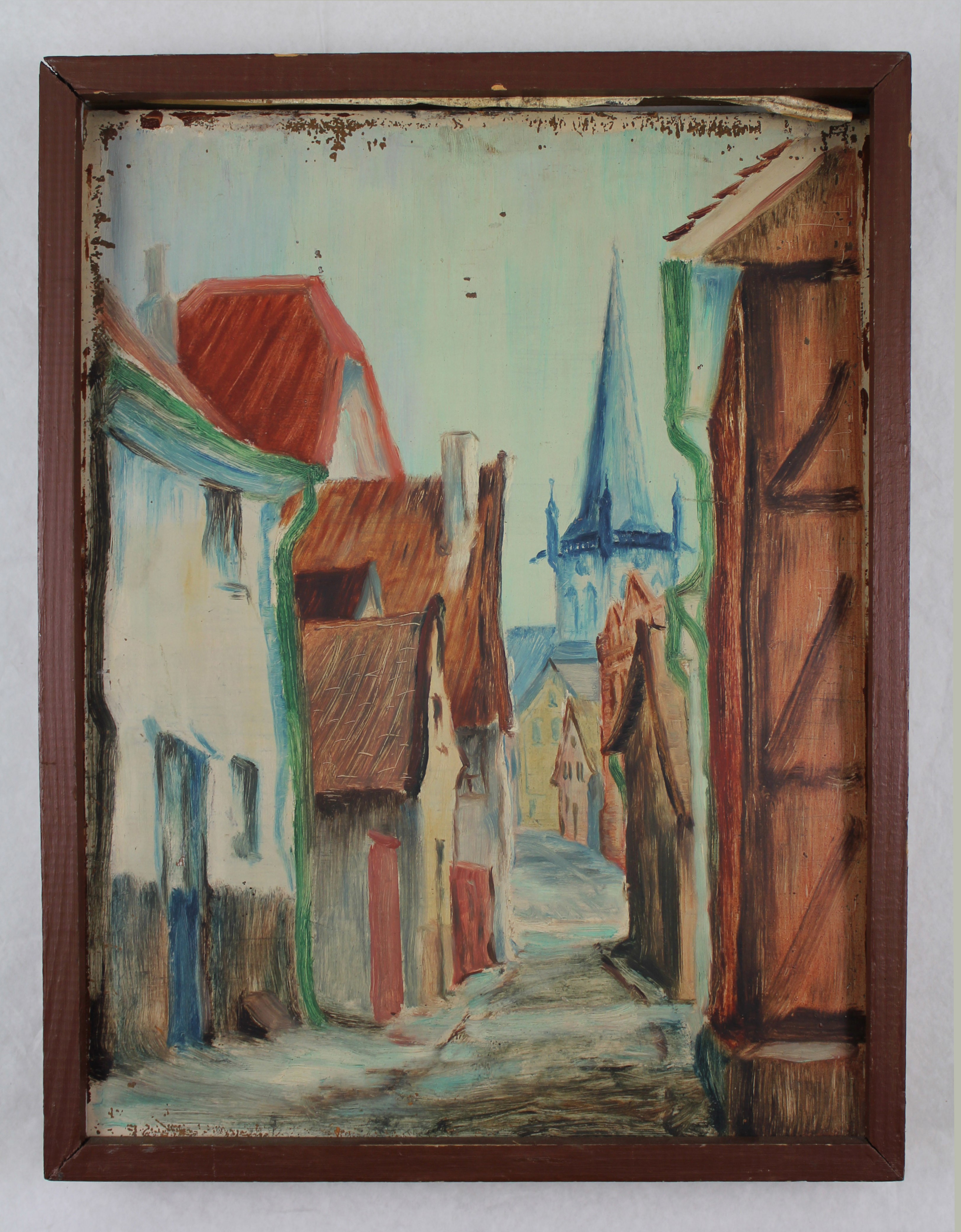 Gemälde Blick über Unna (Hellweg-Museum Unna CC BY-NC-SA)
