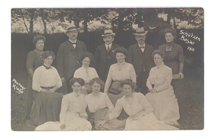 Gruppenfoto & Fotografie vom Schützenbasar 1910 (Hellweg-Museum Unna CC BY-NC-SA)