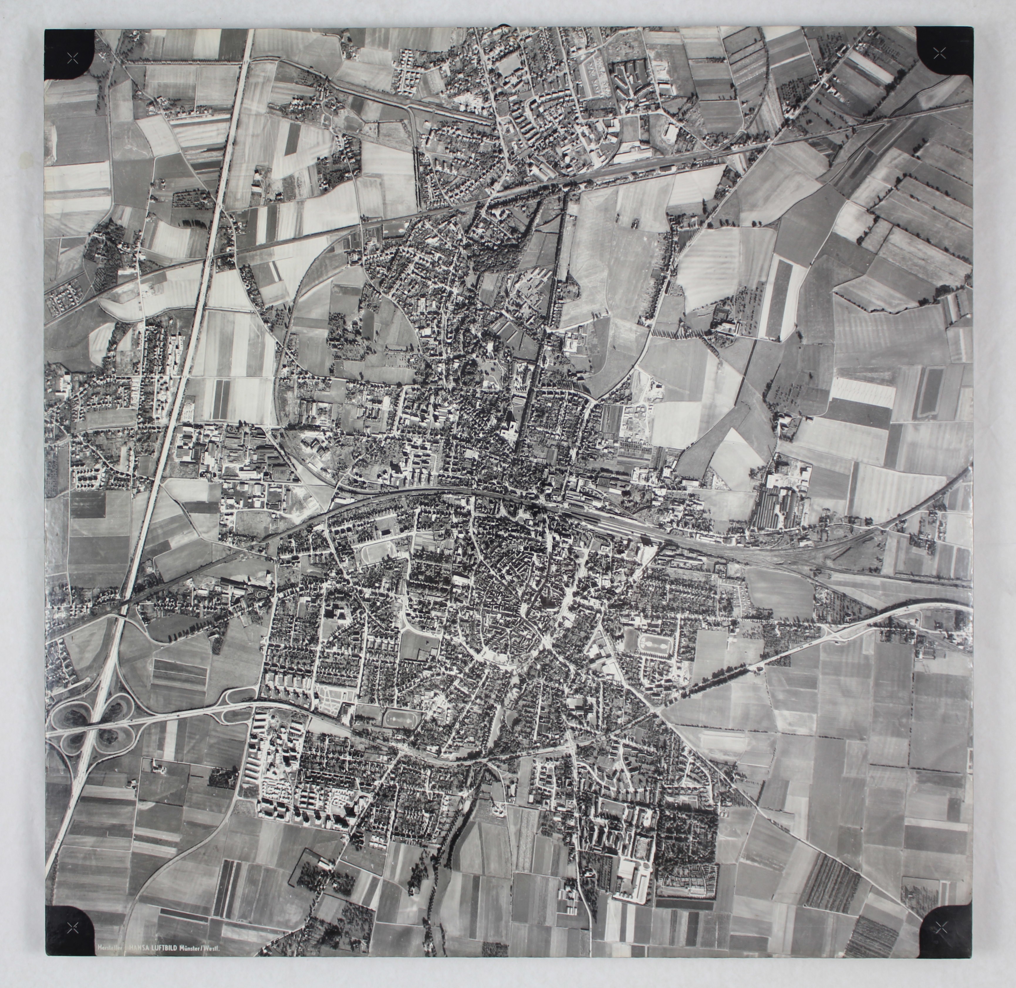 Luftbild von Unna (Hellweg-Museum Unna CC BY-NC-SA)