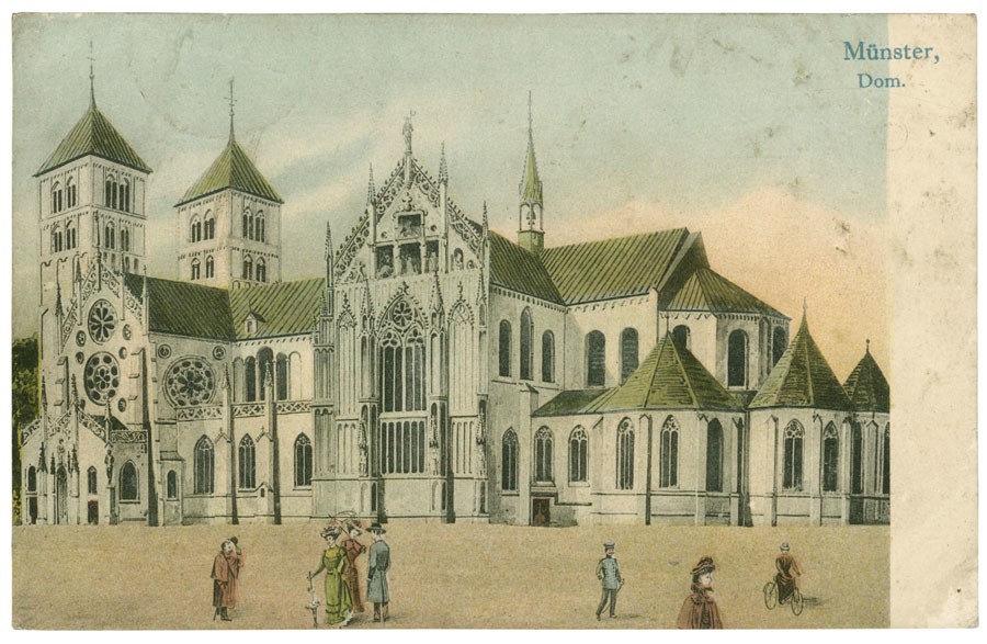 Postkarte: Dom (Stadtmuseum Münster CC BY-NC-SA)