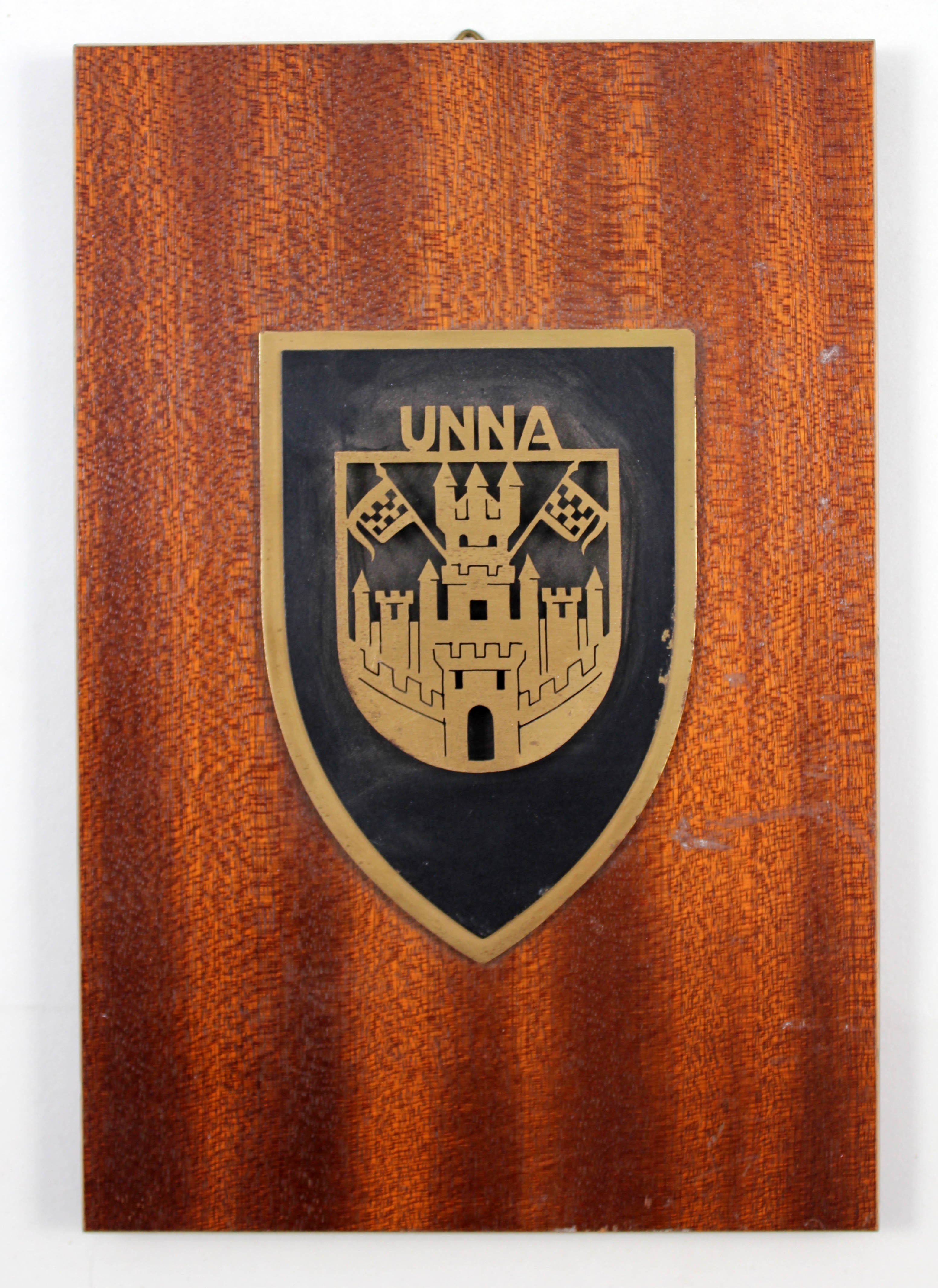 Tafel mit "Wappen" der Stadt Unna (Hellweg-Museum Unna CC BY-NC-SA)