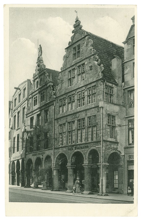 Postkarte: Café Kleinmann (Stadtmuseum Münster CC BY-NC-SA)