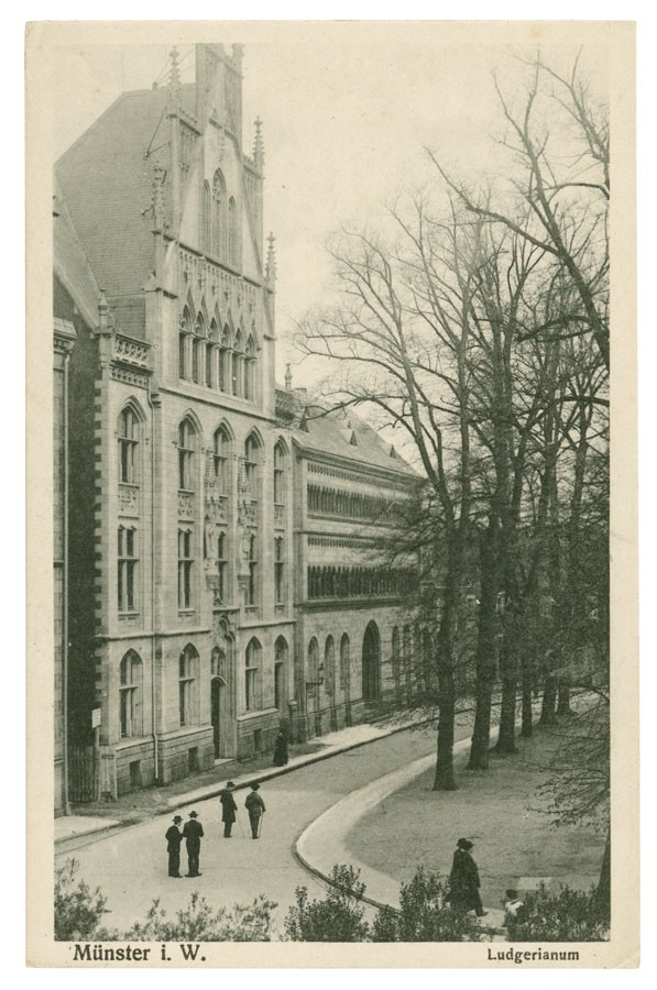 Postkarte: Collegium Ludgerianum (Stadtmuseum Münster CC BY-NC-SA)