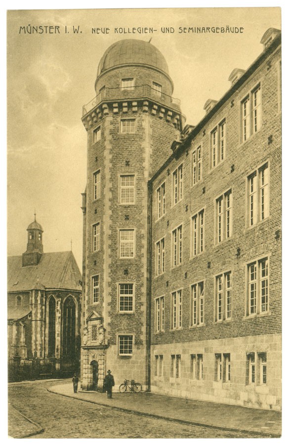 Postkarte: Das neue Kollegien- und Seminargebäude (Stadtmuseum Münster CC BY-NC-SA)