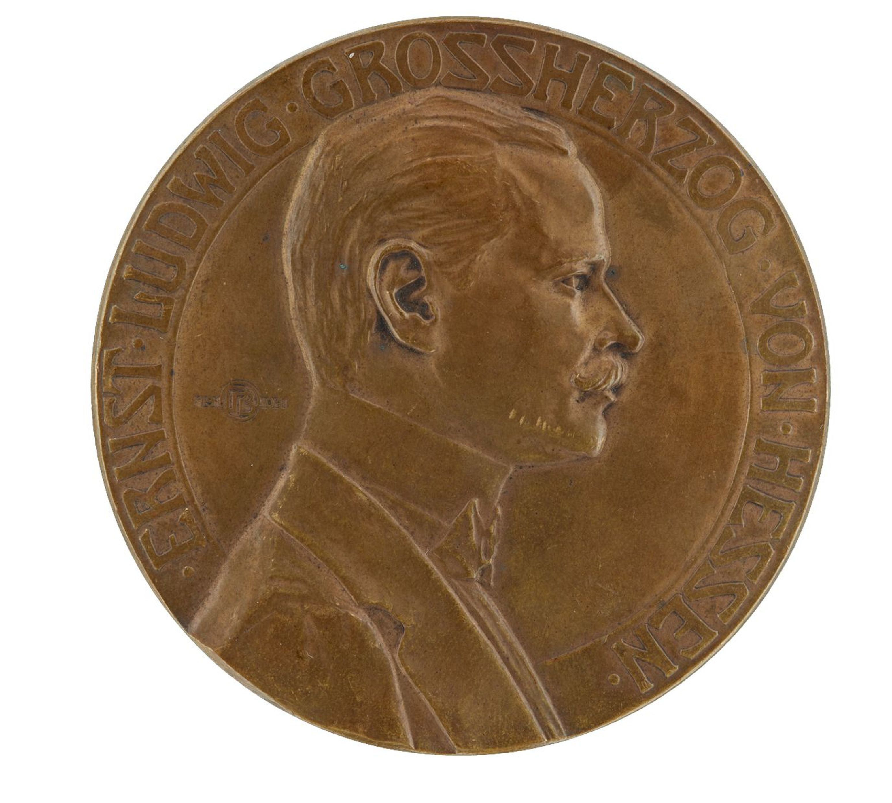 Zwei Ernst-Ludwig-Medaillen zur Ausstellung Künstlerkolonie Damstadt 1901 (Museum für Kunst und Kulturgeschichte der Stadt Dortmund CC BY-NC-SA)