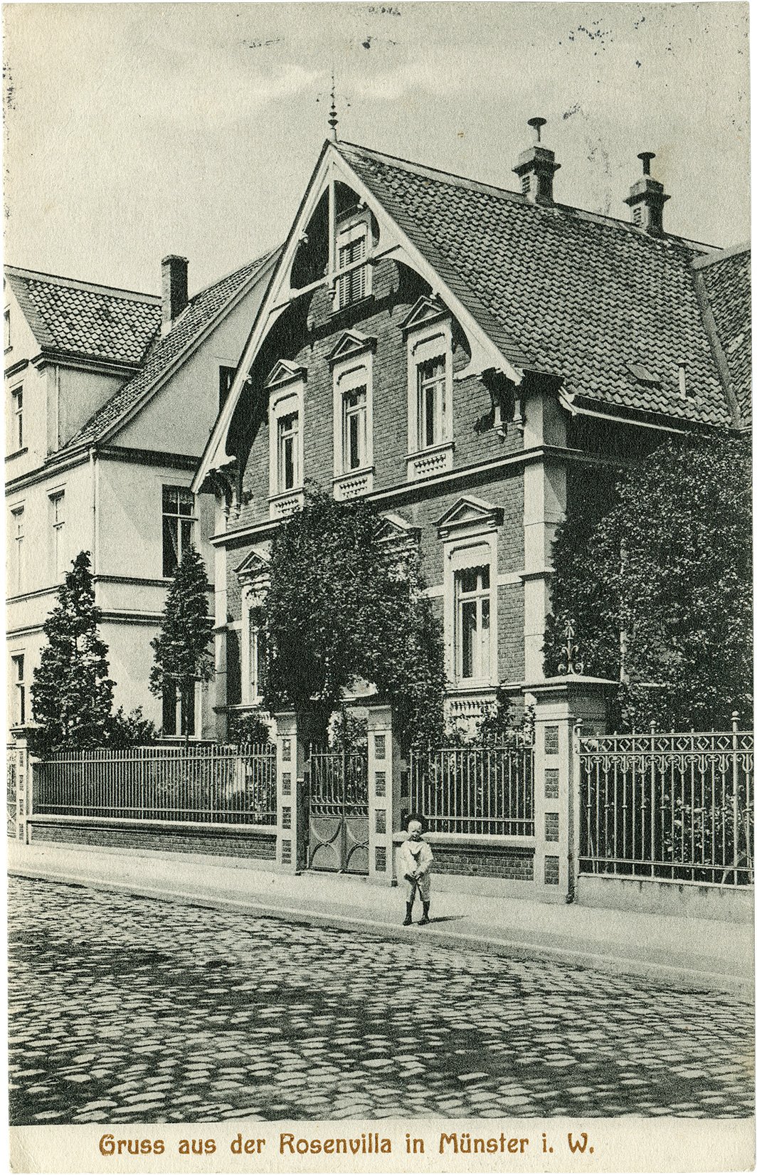 Postkarte: Wohnhaus Heerdestraße 12 (Stadtmuseum Münster CC BY-NC-SA)