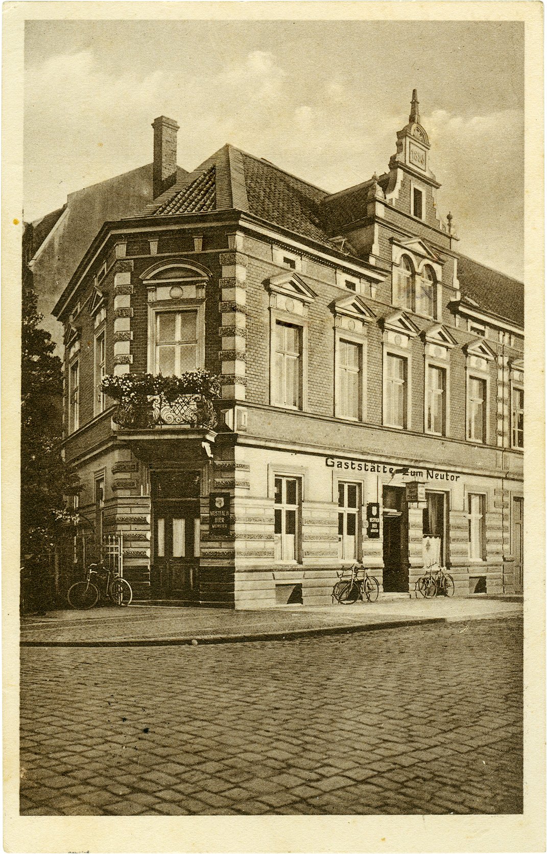 Postkarte: Wohn- und Geschäftshaus mit der Gaststätte zum Neutor, Grevener Straße 26 (Stadtmuseum Münster CC BY-NC-SA)