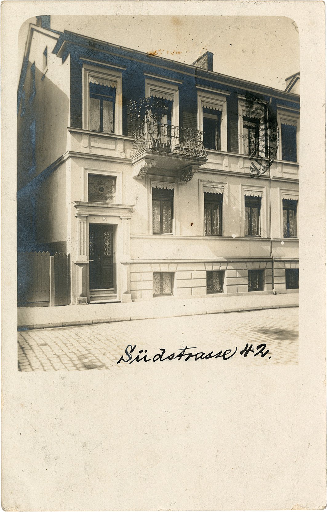 Postkarte: Wohnhaus Südstraße 42. (Stadtmuseum Münster CC BY-NC-SA)