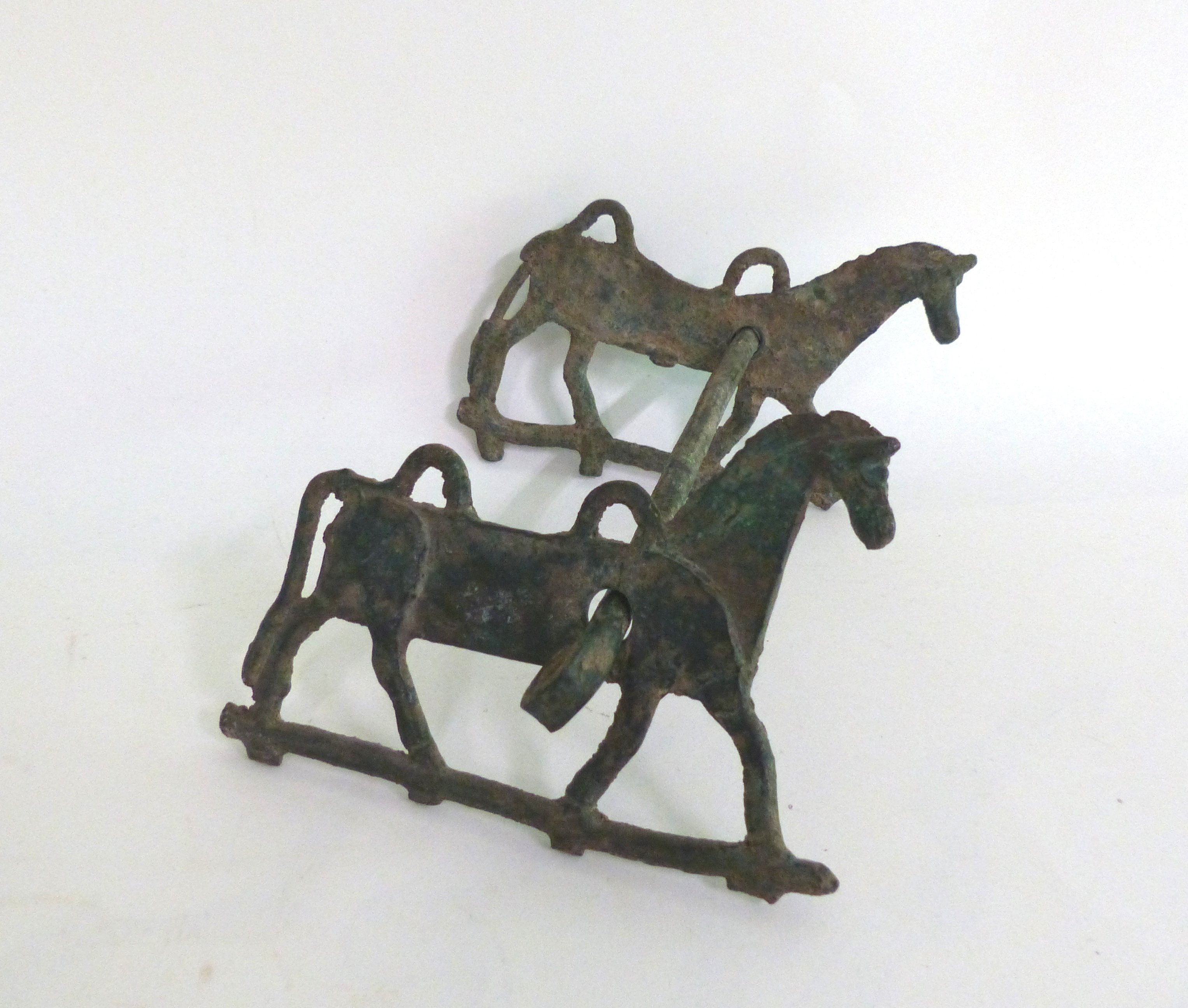 Stangentrense mit zwei Pferden als Seitenteile (Westfälisches Pferdemuseum CC BY-NC-SA)