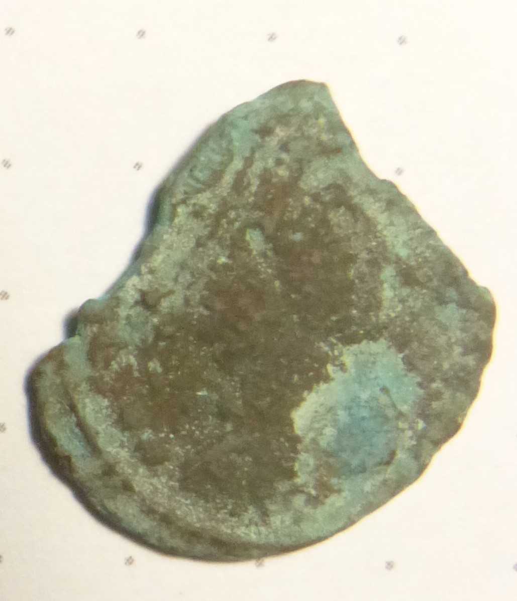 Fragment eines Follis aus der römischen Kaiserzeit (Städt. Hellweg-Museum Geseke CC BY-NC-SA)