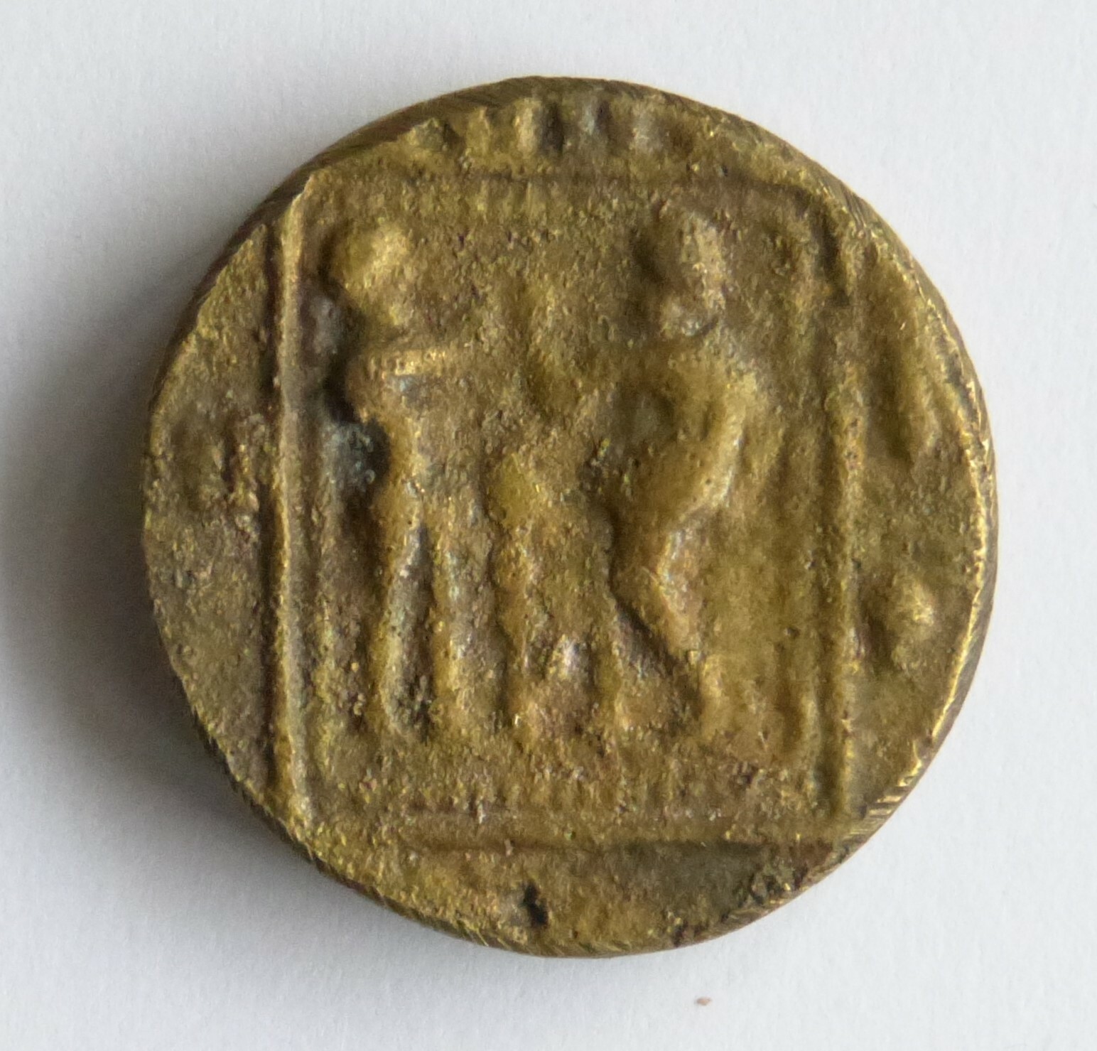 Münzenreplik mit Abbildung der Medusa (Städt. Hellweg-Museum Geseke CC BY-NC-SA)