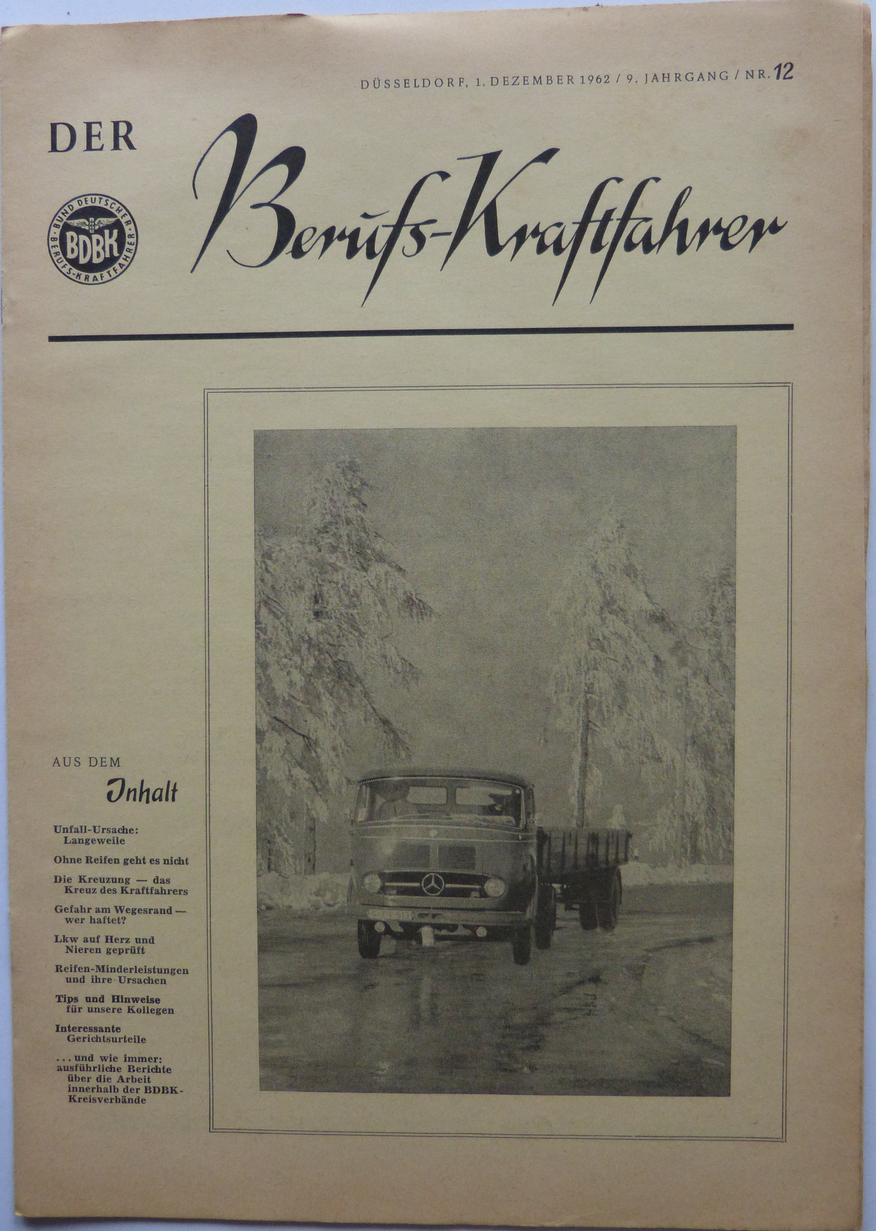 Zeitschrift: Der Berufs-Kraftfahrer (Städt. Hellweg-Museum Gesekea CC BY-NC-SA)