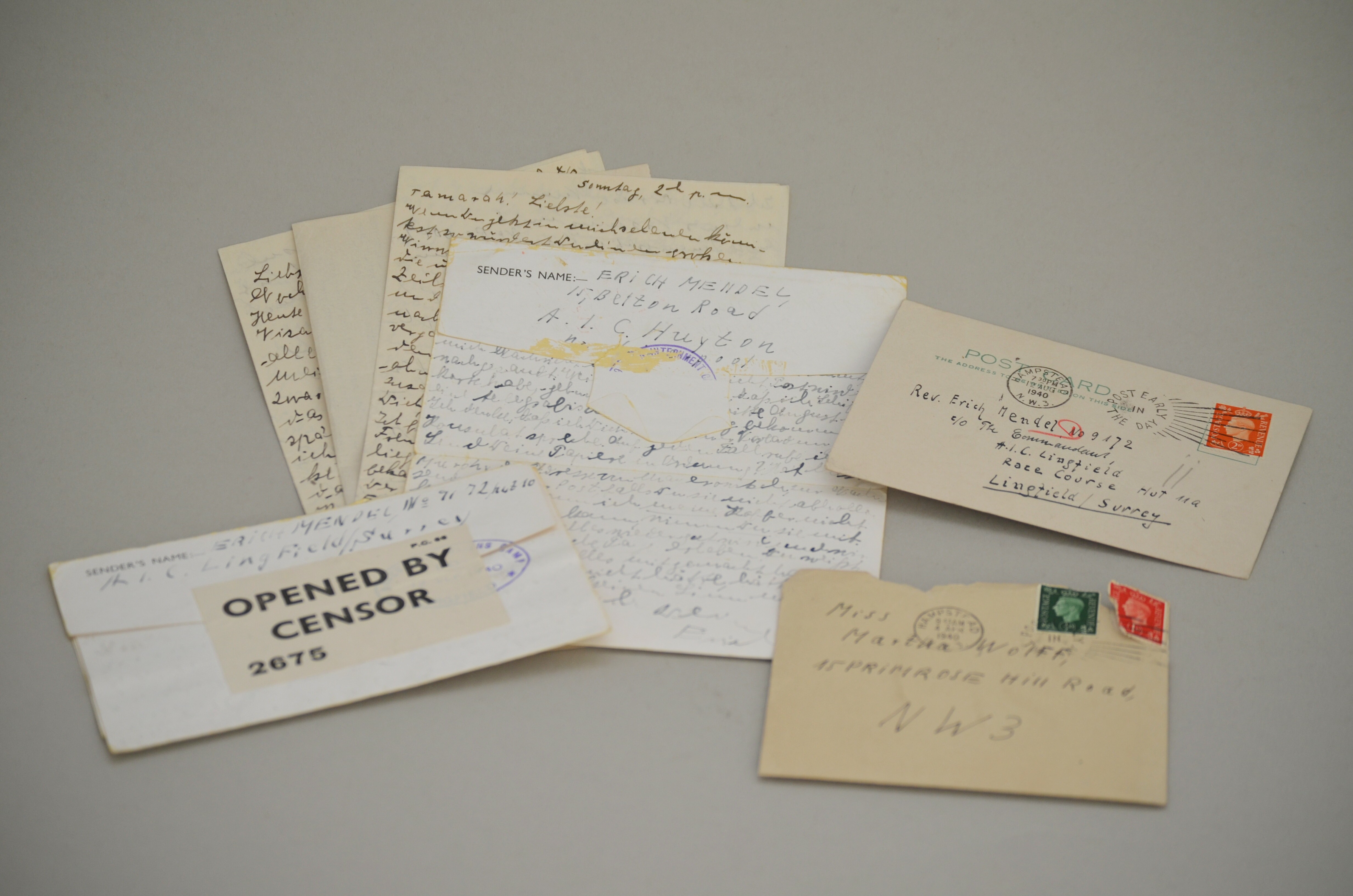 Briefe zwischen Erich Mendel und Martha Wolff (Thomas Ridder/ Jüdisches Museum Dorsten CC BY-NC-SA)