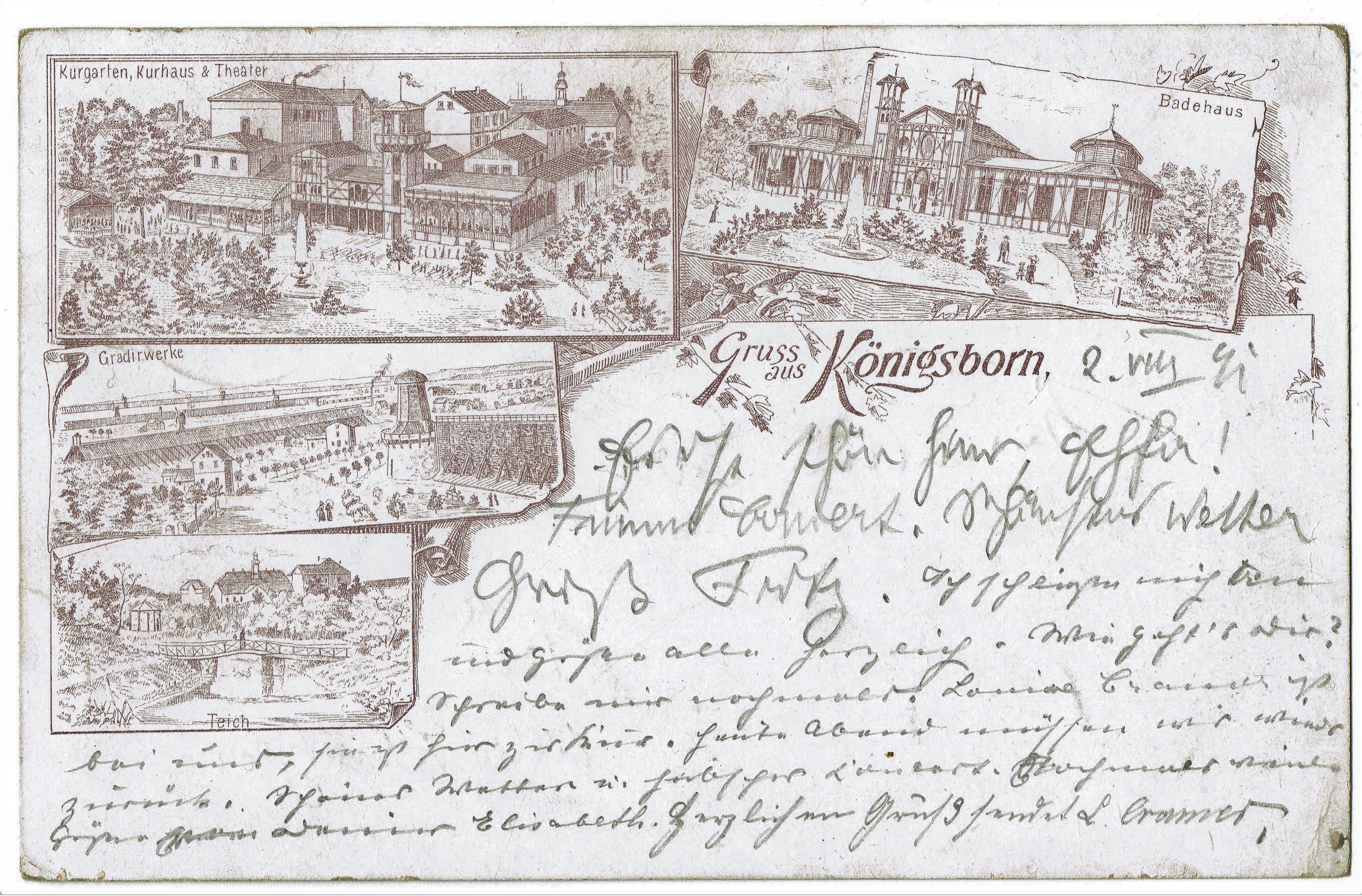 Postkarte "Gruß aus Königsborn" (Hellweg-Museum Unna CC BY-NC-SA)