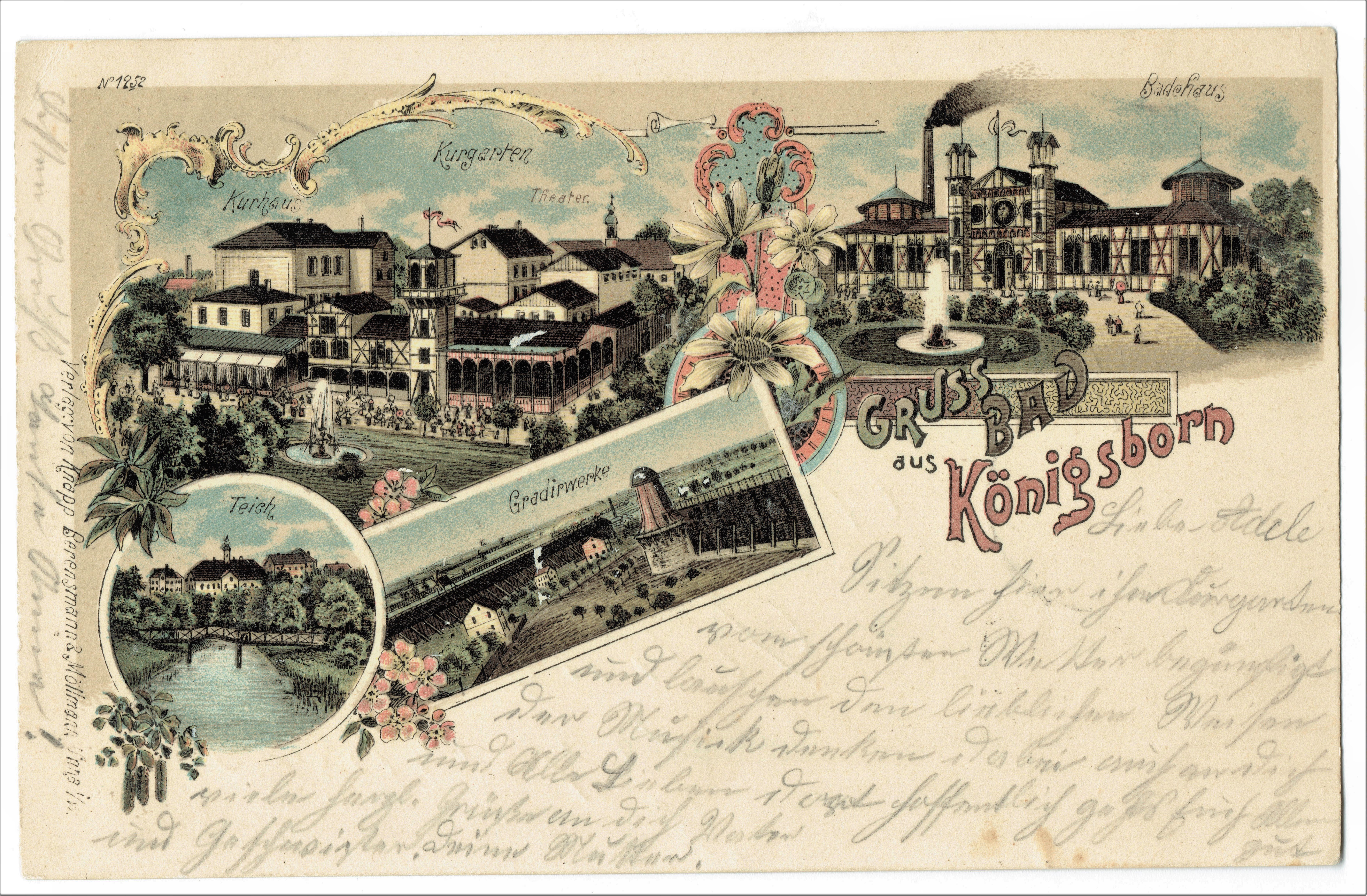Postkarte "Gruß aus Bad Königsborn" (Hellweg-Museum Unna CC BY-NC-SA)