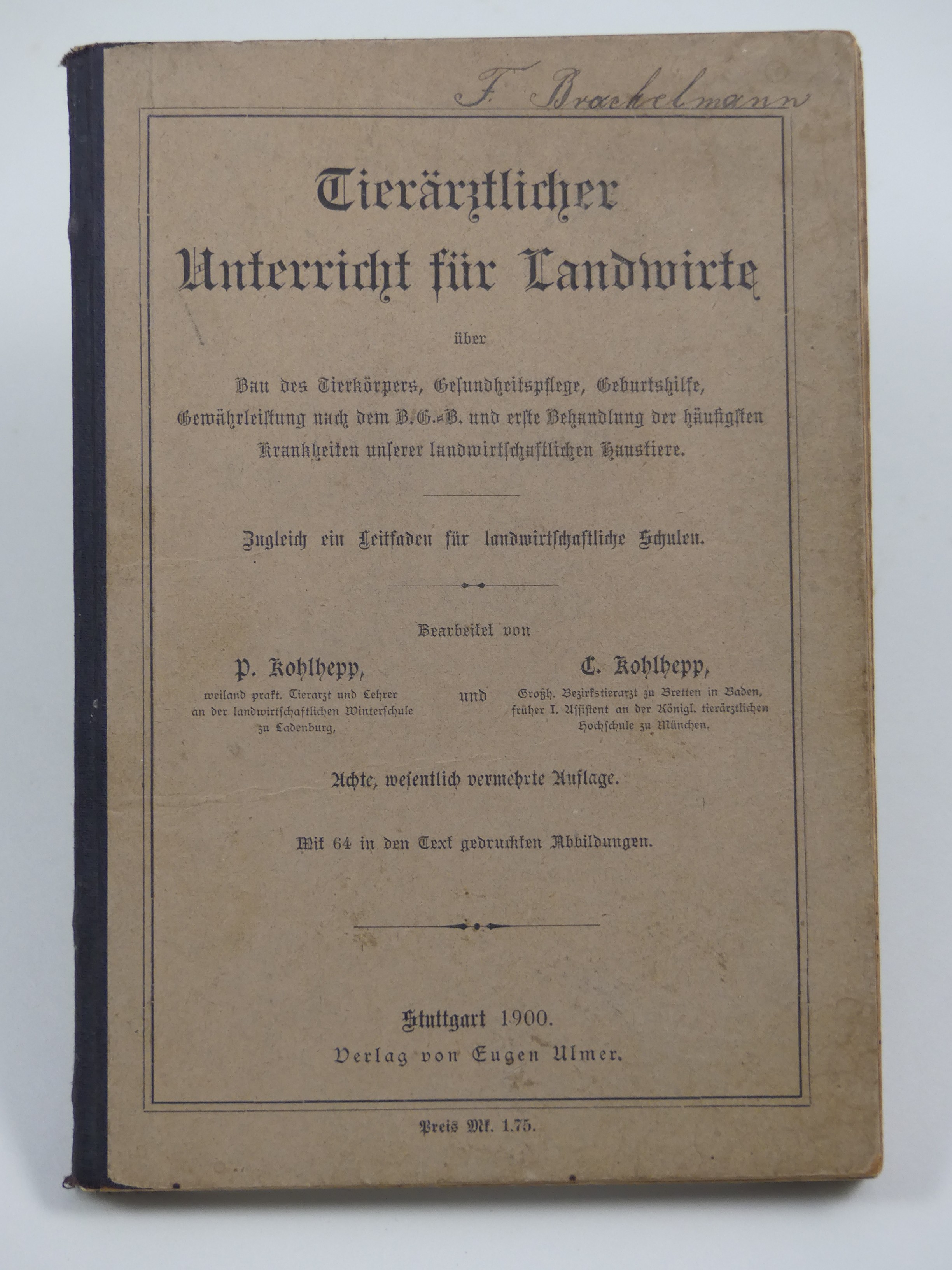 Lehrbuch "Tierärztlicher Unterricht für Landwirte" (Hellweg-Museum Unna CC BY-NC-SA)