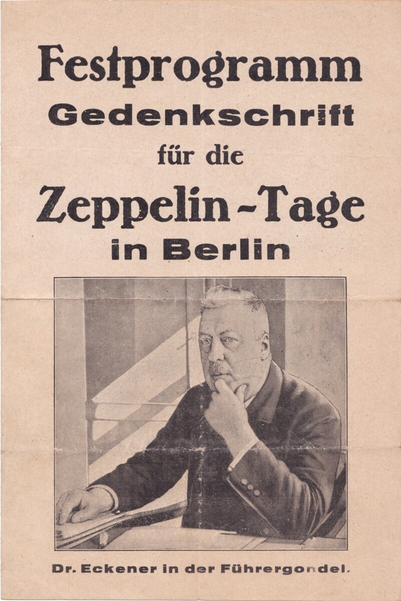 Festprogramm für die Zeppelin-Tage in Berlin (1930) (M.-A. Trappe CC BY-NC-SA)