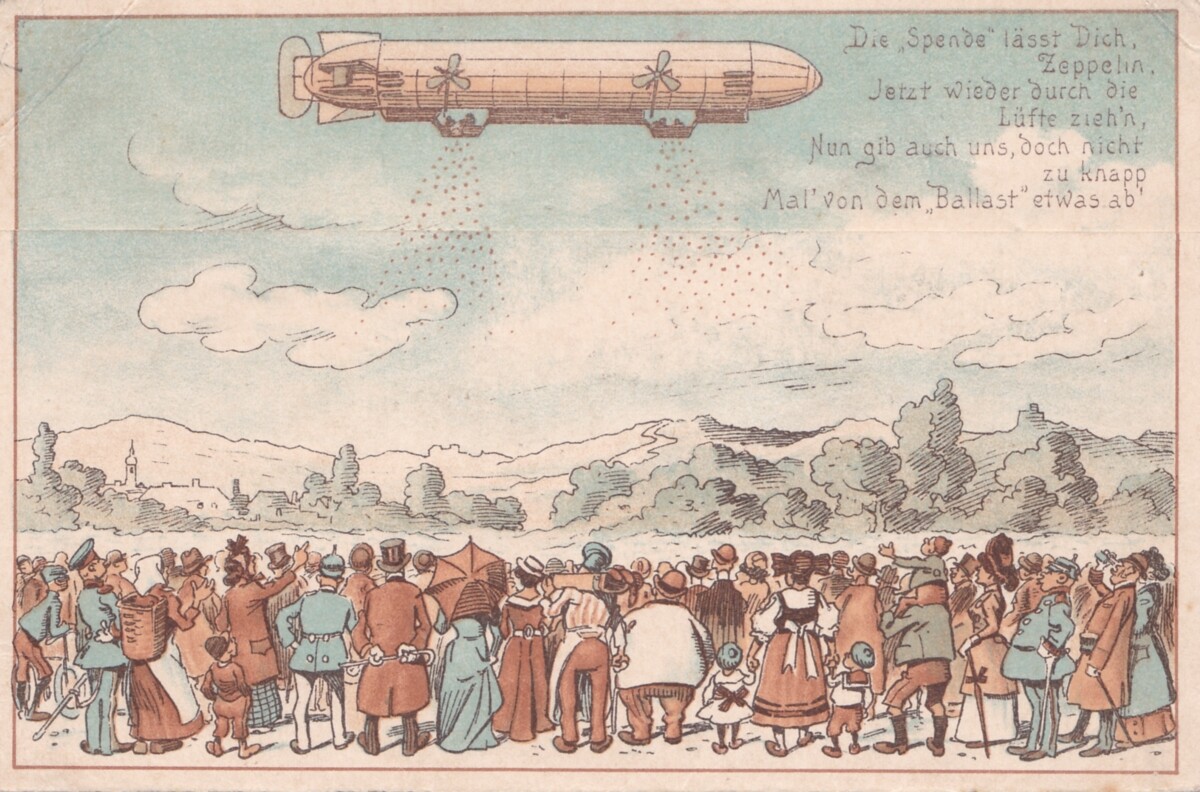 Ansichtskarte: Zeppelinspende (1908) (M.-A. Trappe CC BY-NC-SA)