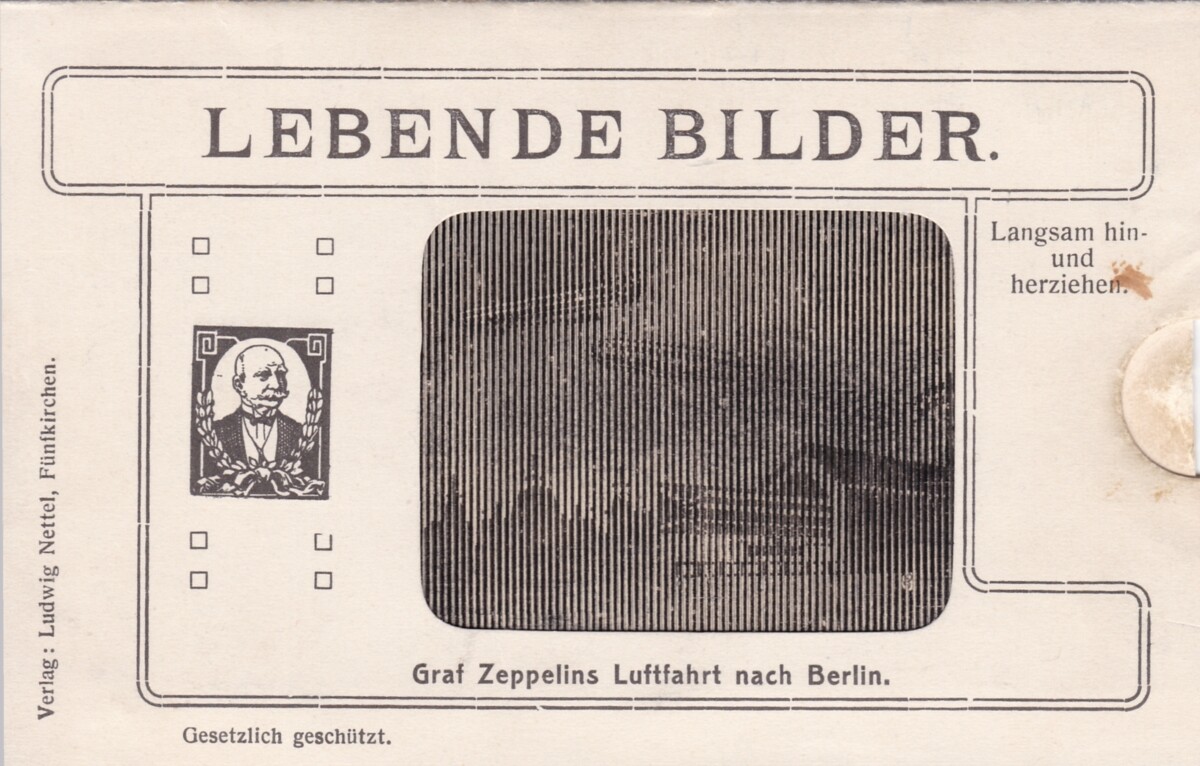 Ansichtskarte: Graf Zeppelins Fernfahrt nach Berlin (1909) (M.-A. Trappe CC BY-NC-SA)