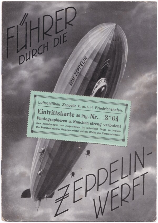 Eintrittskarte der Luftschiffbau Zeppelin GmbH Friedrichshafen (M.-A. Trappe CC BY-NC-SA)