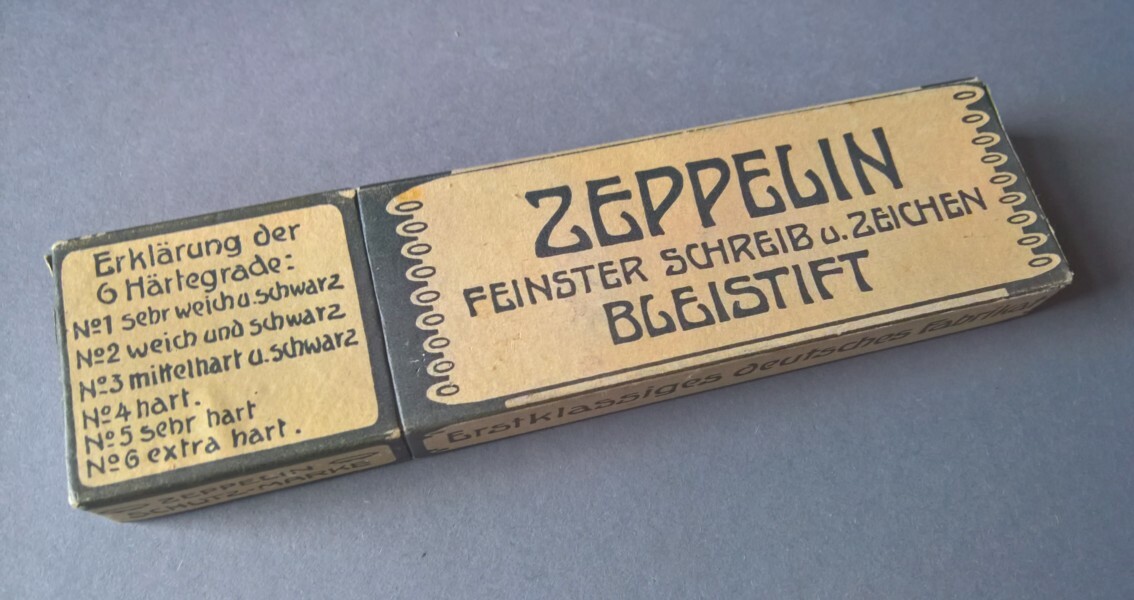Bleistiftschachtel Alb. Martz, Zeppelin-Bleistift (M.-A. Trappe CC BY-NC-SA)