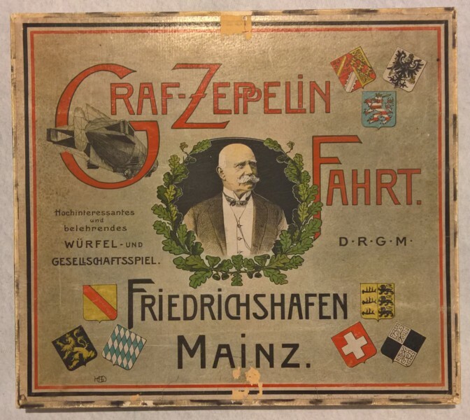 Gesellschaftsspiel: Graf Zeppelin Fahrt - Friedrichshafen-Mainz (M.-A. Trappe CC BY-NC-SA)