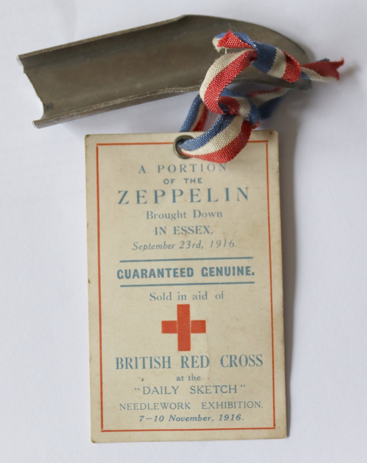 Wrackteil eines am 24. September 1916 über Essex (UK) abgeschossenen Zeppelin-Luftschiffes (Moritz-Adolf Trappe (Sammlung Luftfahrt.Industrie.Westfalen) CC BY-NC-SA)