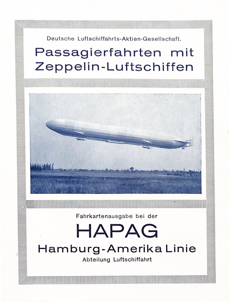 Passagierfahrten mit Zeppelin-Luftschiffen (Luftfahrt.Industrie.Westfalen CC BY-NC-SA)