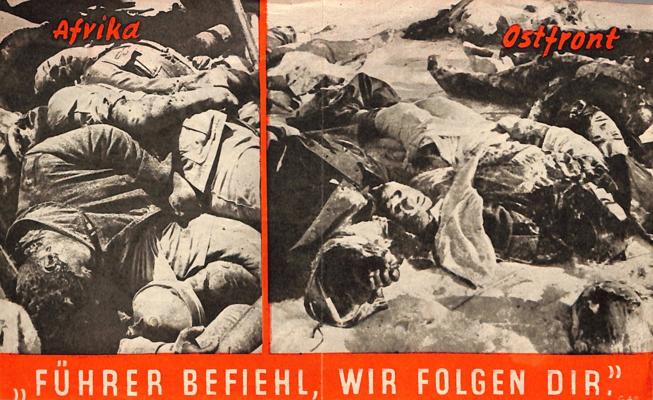 Propagandaflugblatt: G.48 [1942] Führer befiehl, wir folgen Dir (Moritz-Adolf Trappe | Sammlung Luftfahrt.Industrie.Westfalen CC BY-NC-SA)