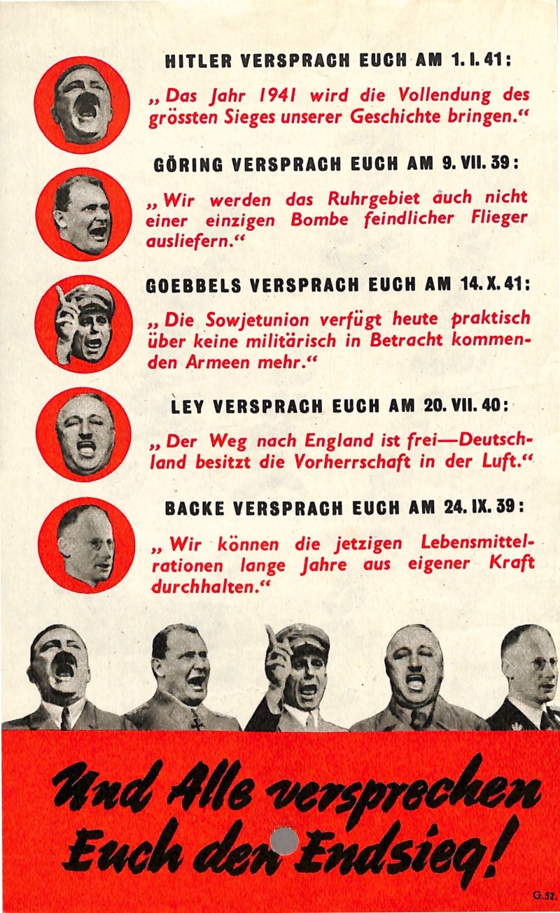 Propagandaflugblatt: (Moritz-Adolf Trappe | Sammlung Luftfahrt.Industrie.Westfalen CC BY-NC-SA)