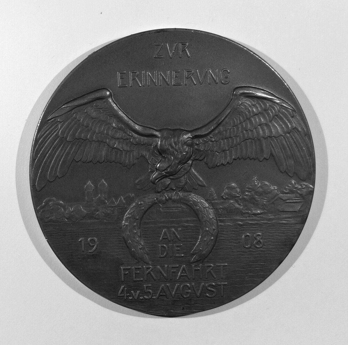 Medaille auf das Unglück des LZ 4 bei Echterdingen, 1908 (M.-A. Trappe CC BY-NC-SA)