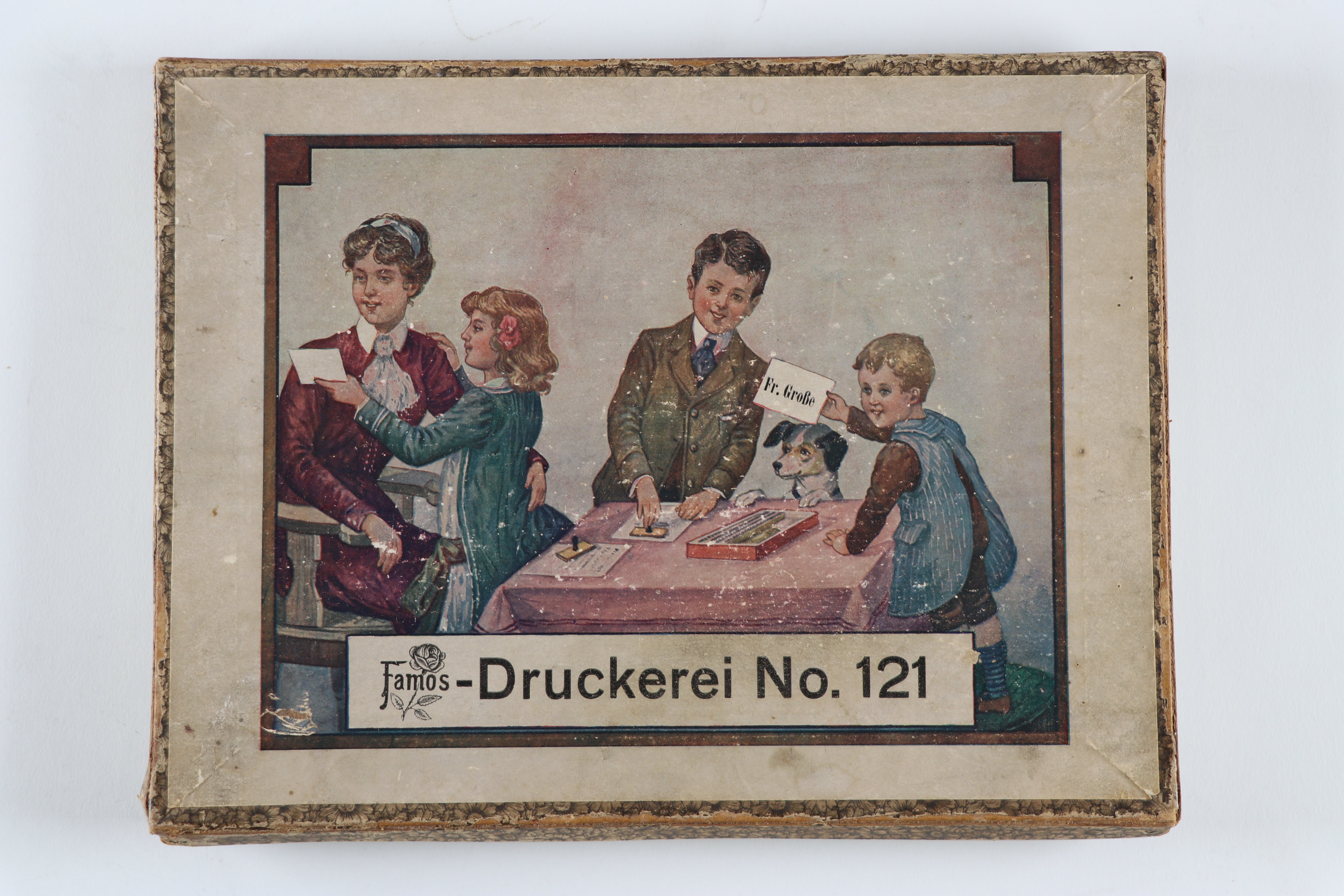 Stempelspiel "Famos Druckerei No.121" (LWL-Freilichtmuseum Hagen CC BY-NC-SA)