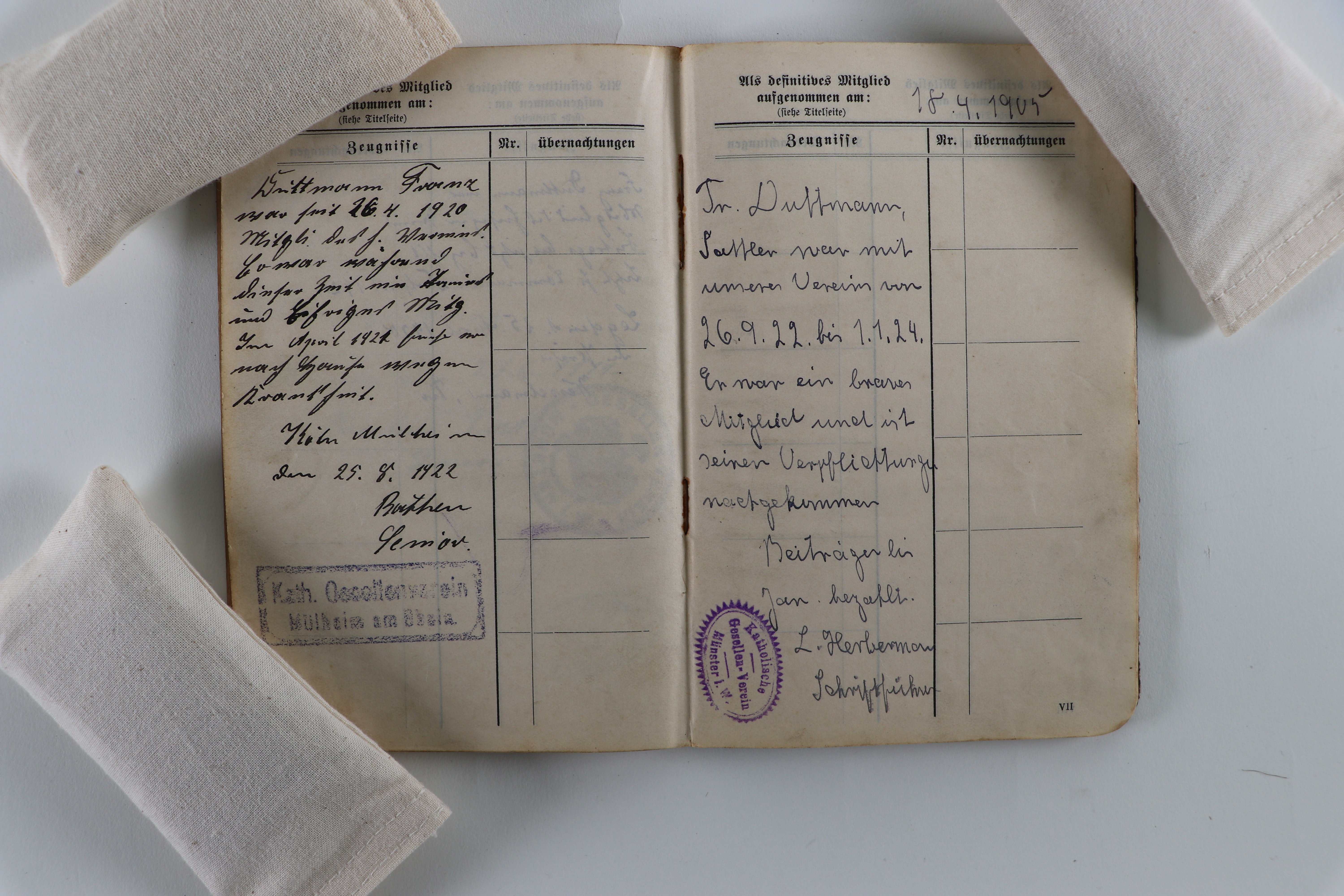 Wanderbuch aus dem Jahr 1915 (LWL-Freilichtmuseum Hagen CC BY-NC-SA)