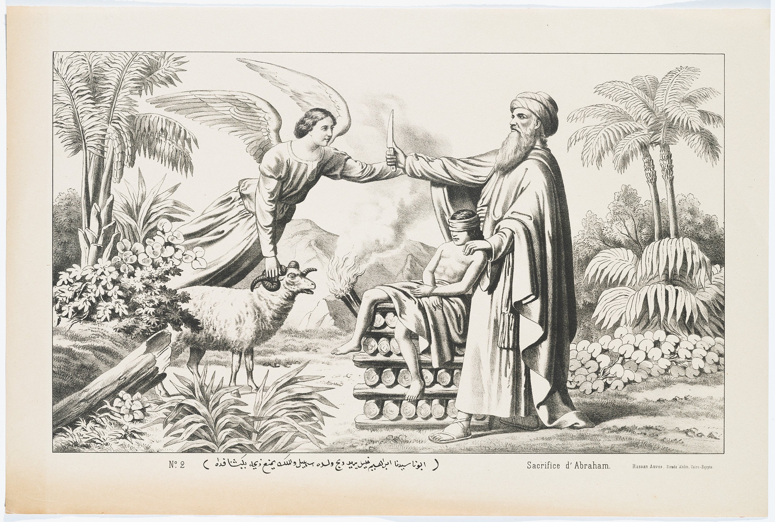 Bilderbogen: "Sacrifice d'Abraham" (RELíGIO – Westfälisches Museum für religiöse Kultur CC BY-NC-SA)