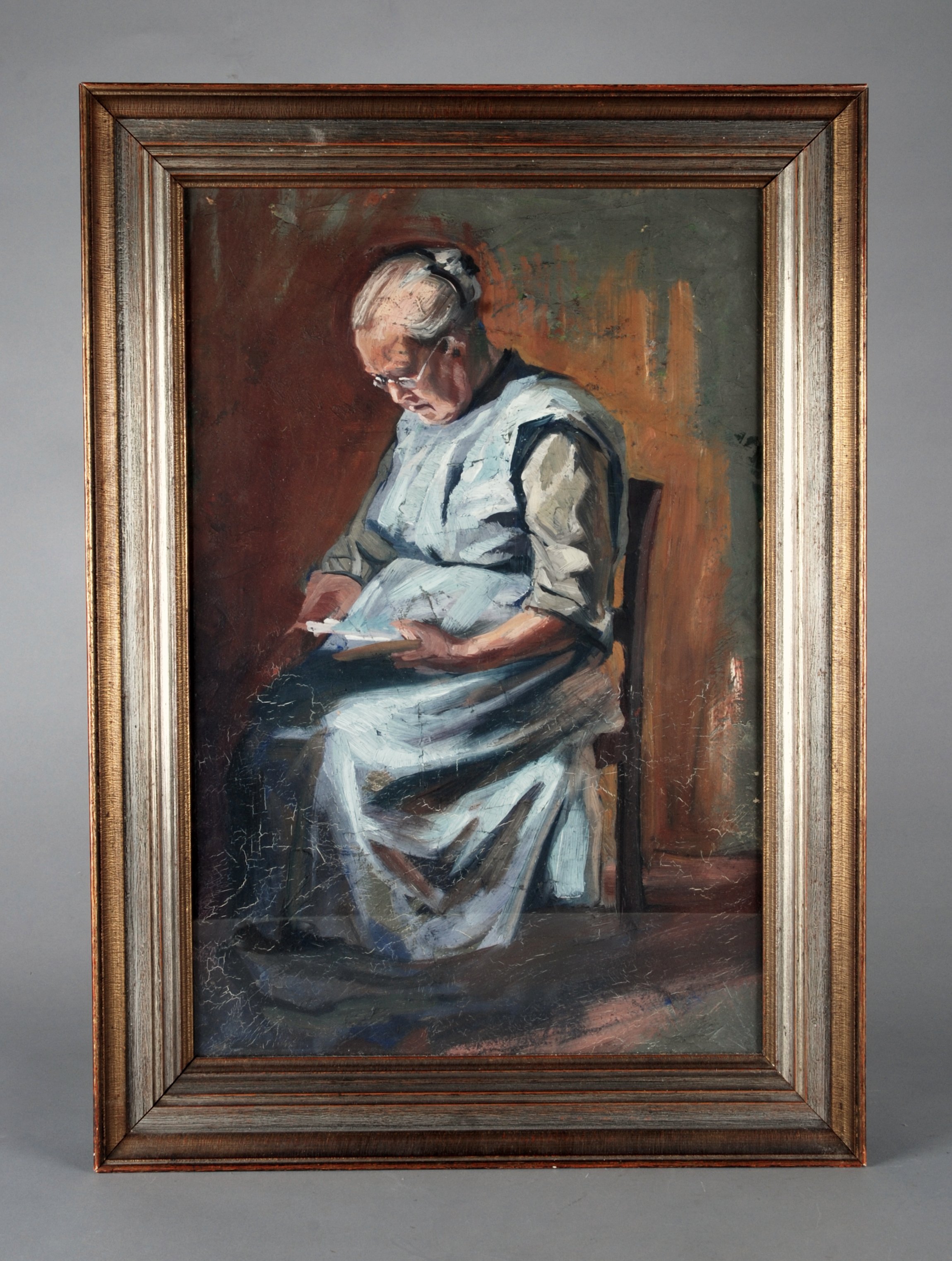 Gemälde: "Lesende Großmutter" (RELíGIO – Westfälisches Museum für religiöse Kultur CC BY-NC-SA)