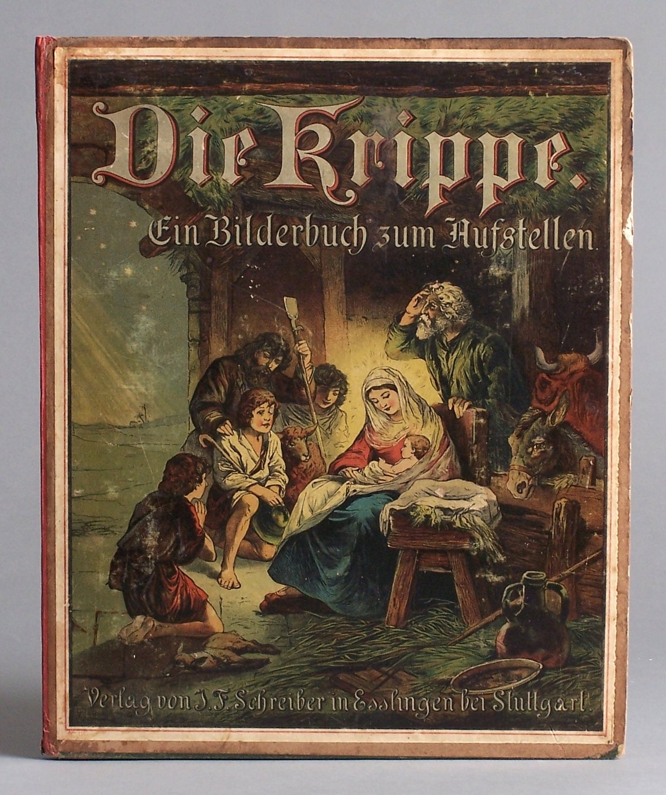 Buch: "Die Krippe- Ein Bilderbuch zum Aufstellen" (RELíGIO – Westfälisches Museum für religiöse Kultur CC BY-NC-SA)