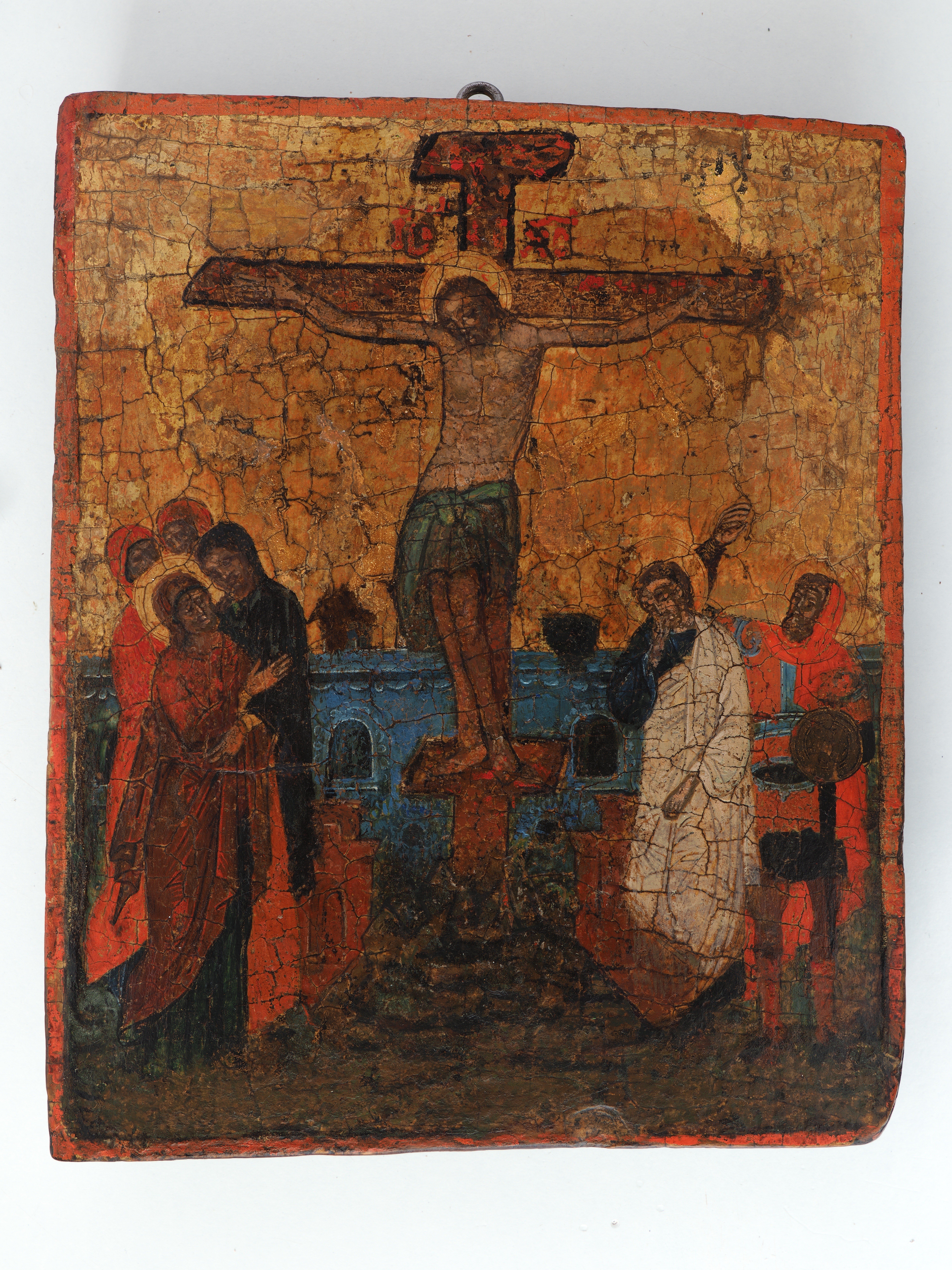 Ikone: Kreuzigung Christi (Ikonen-Museum Recklinghausen CC BY-NC-SA)