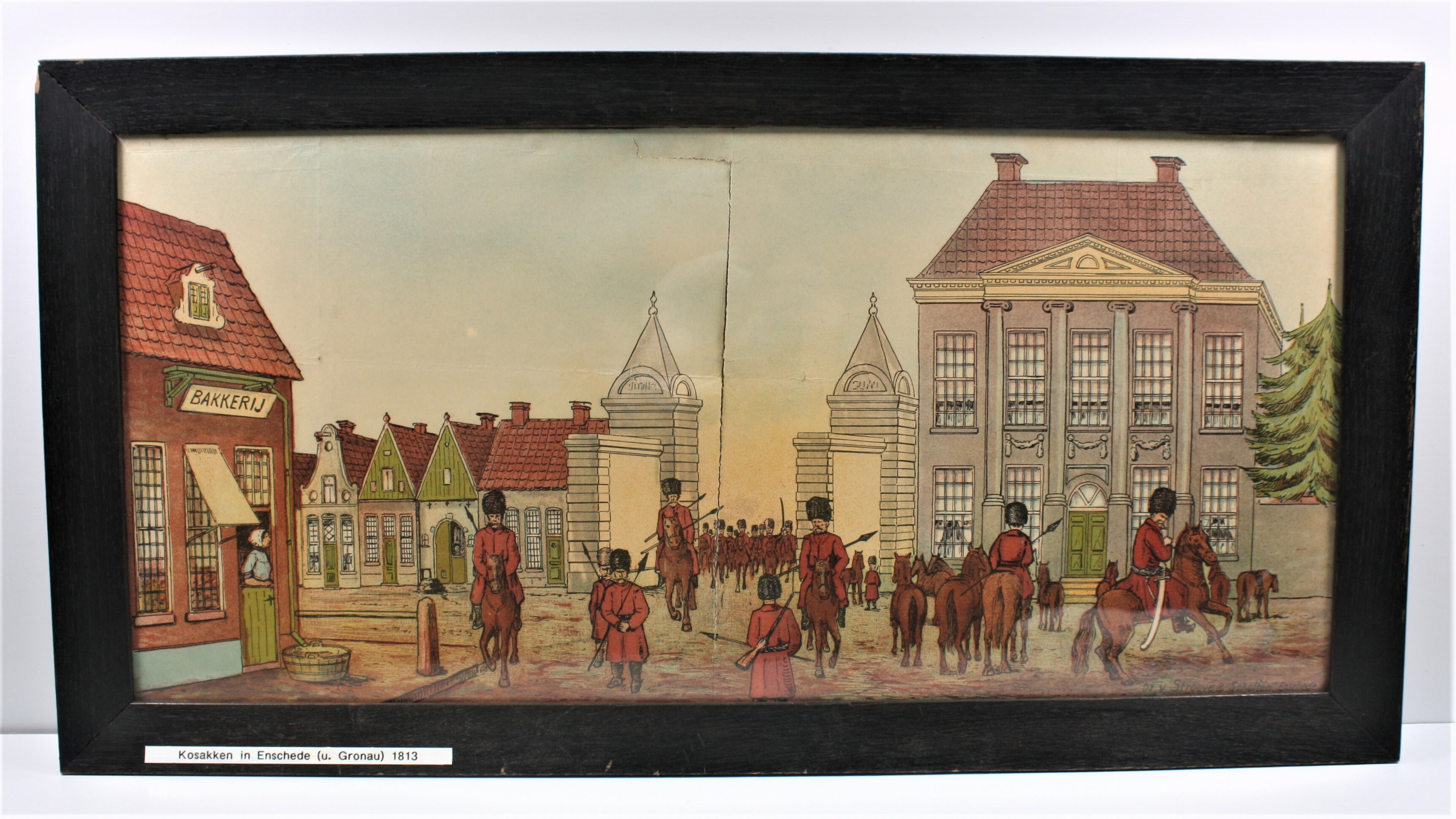 "Ankunft der Kosaken in Enschende" (Drilandmuseum CC BY-NC-SA)