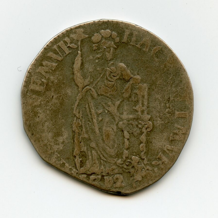 Silbermünze 1 Gulden 1702 (Drilandmuseum CC BY-NC-SA)