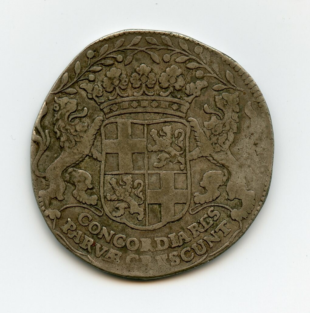 Silbermünze 30 Stüber 1685 (Drilandmuseum CC BY-NC-SA)