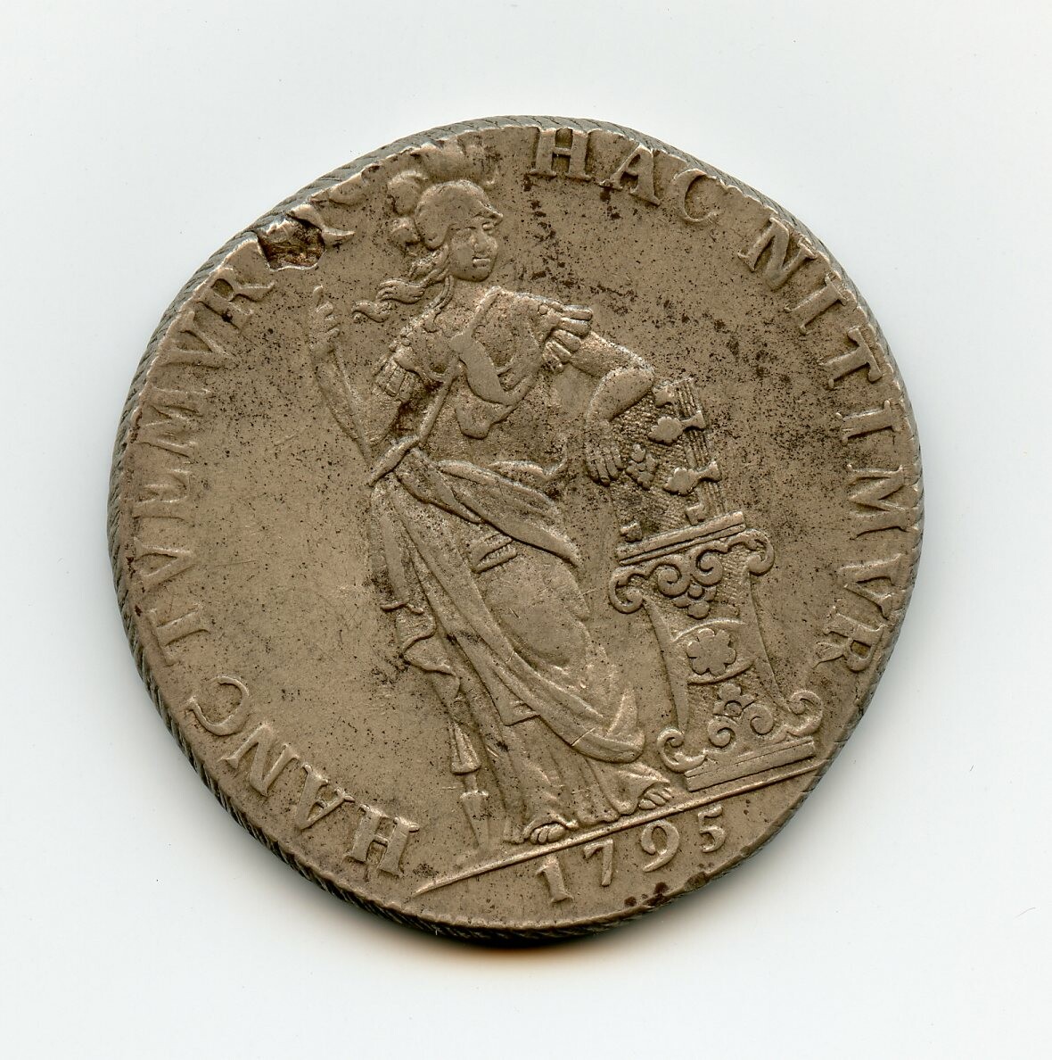 Silbermünze 3 Gulden 1695 (Drilandmuseum CC BY-NC-SA)