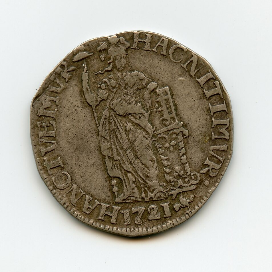 Silbermünze 1 Gulden 1713 (Drilandmuseum CC BY-NC-SA)