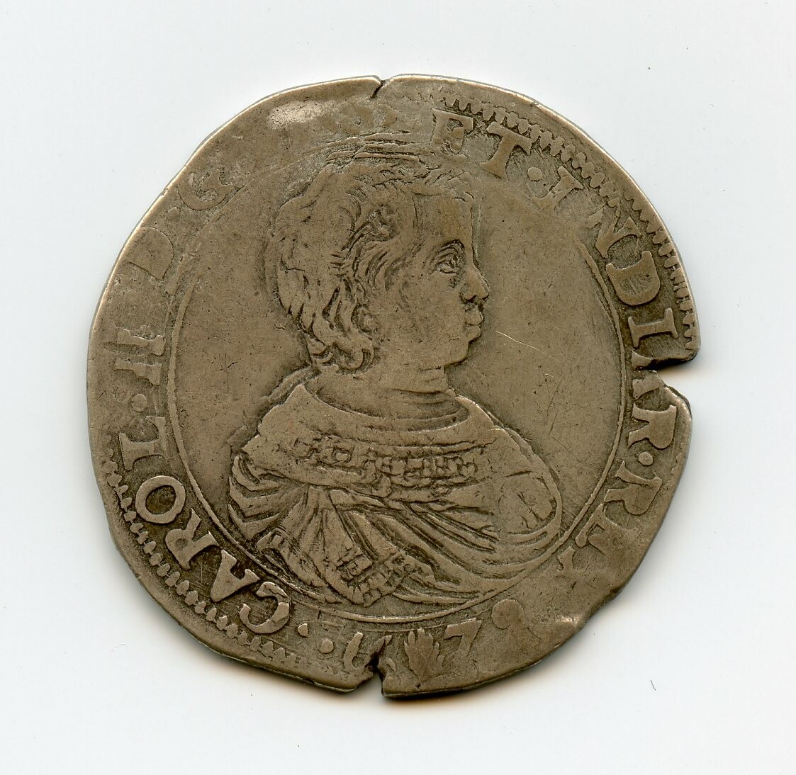 Silbermünze ½ Dukaten 1679 (Drilandmuseum CC BY-NC-SA)