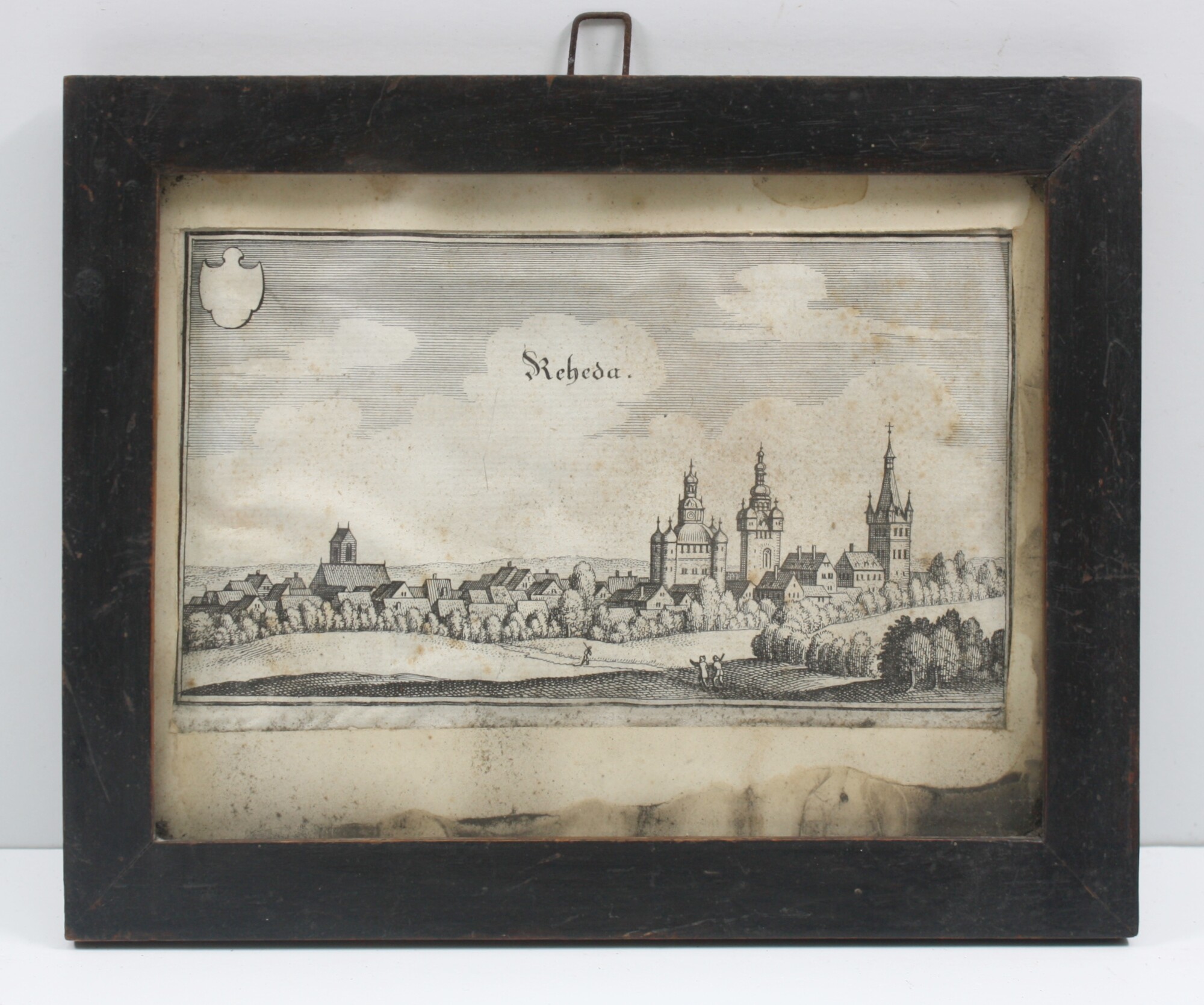 Kupferstich: Ansicht der Stadt Rheda (Drilandmuseum CC BY-NC-SA)