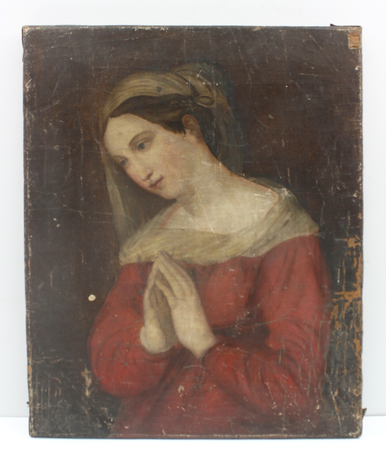 Gemälde: Betende Frau (Drilandmuseum CC BY-NC-SA)